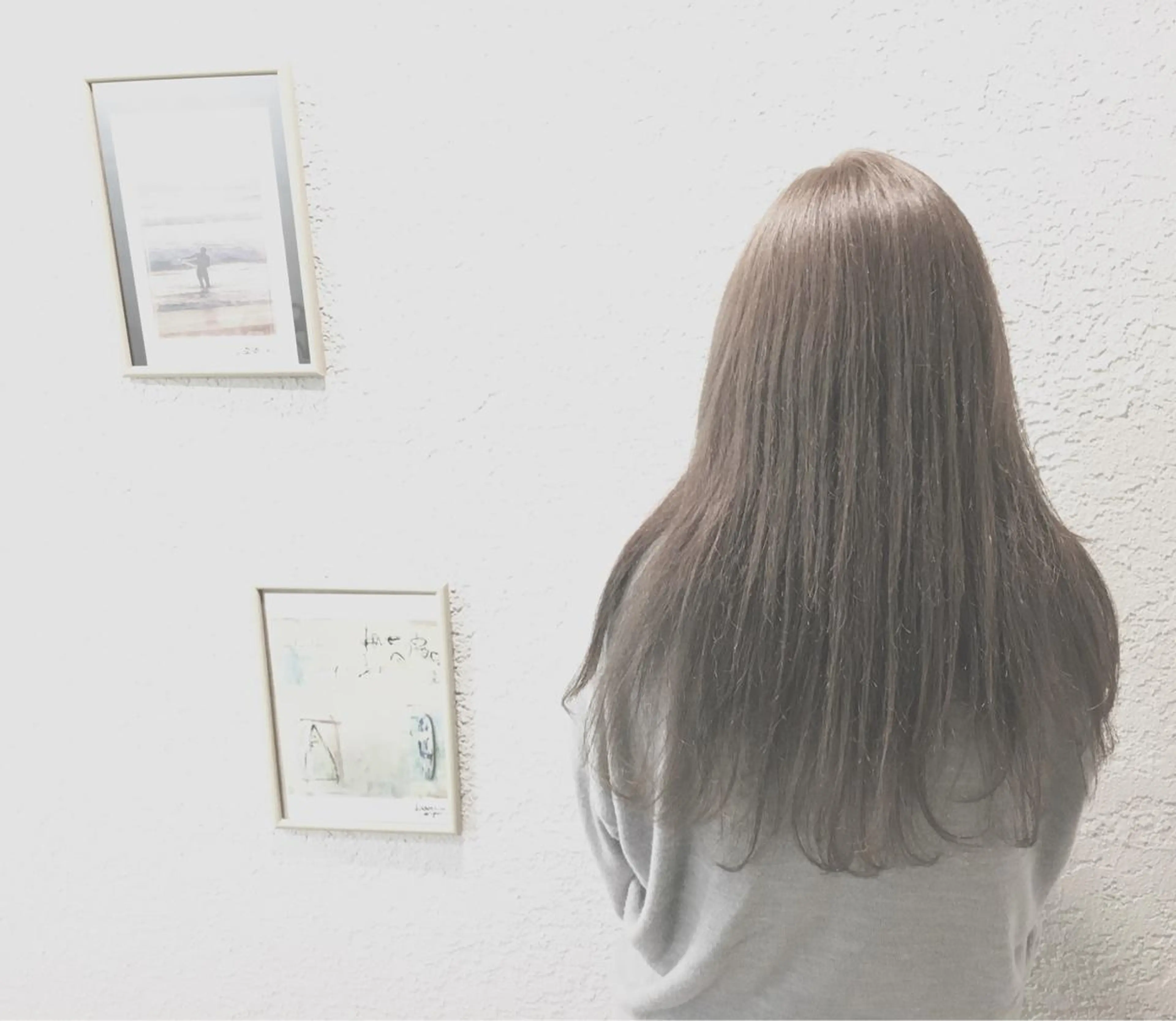 ロング カラー ブリーチ 透明感カラー ブリーチなしカラー てんま さやかのヘアスタイル