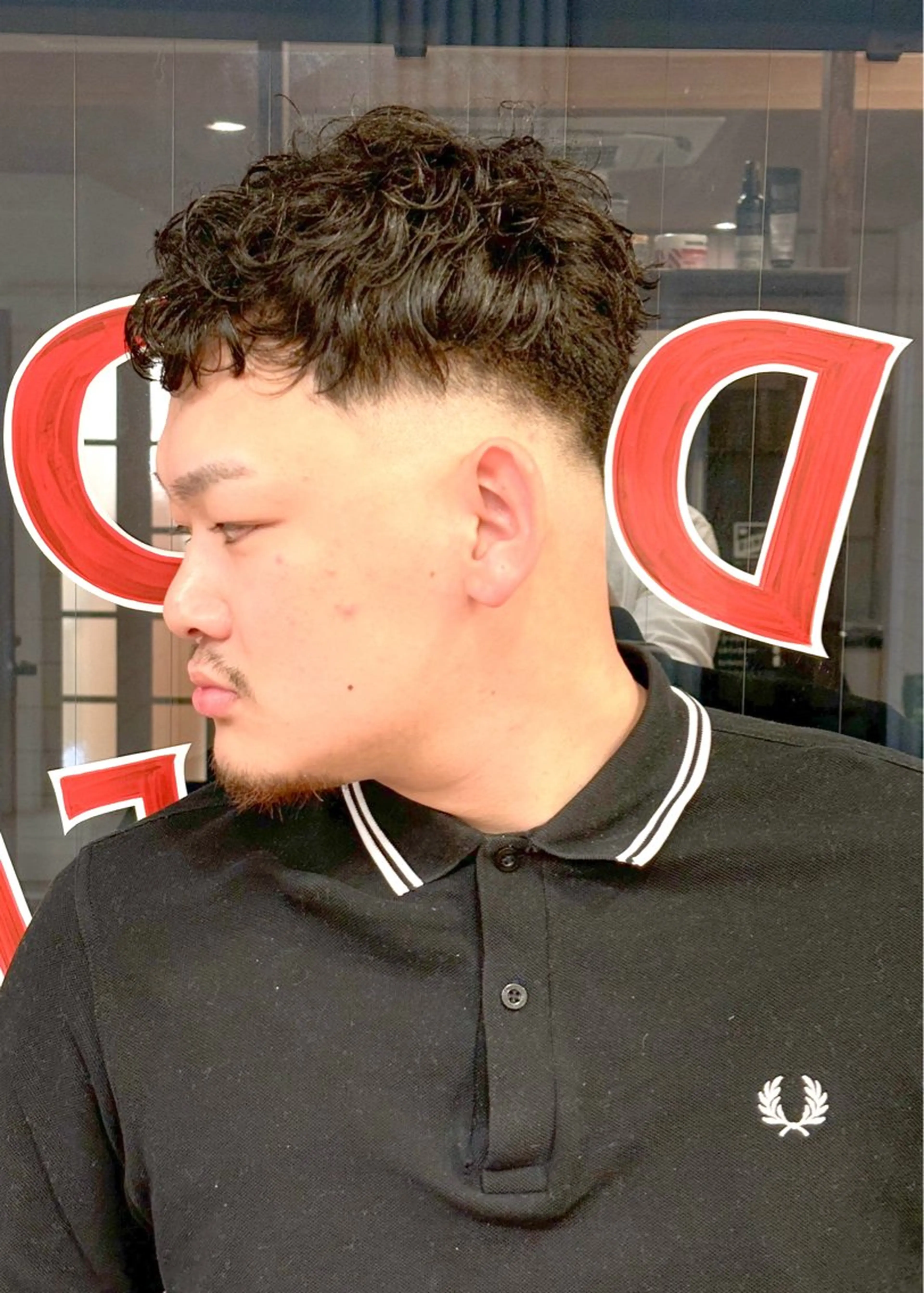 ショート パーマ メンズ カット パーマ 三宮メンズカット ヨシイッキのヘアスタイル