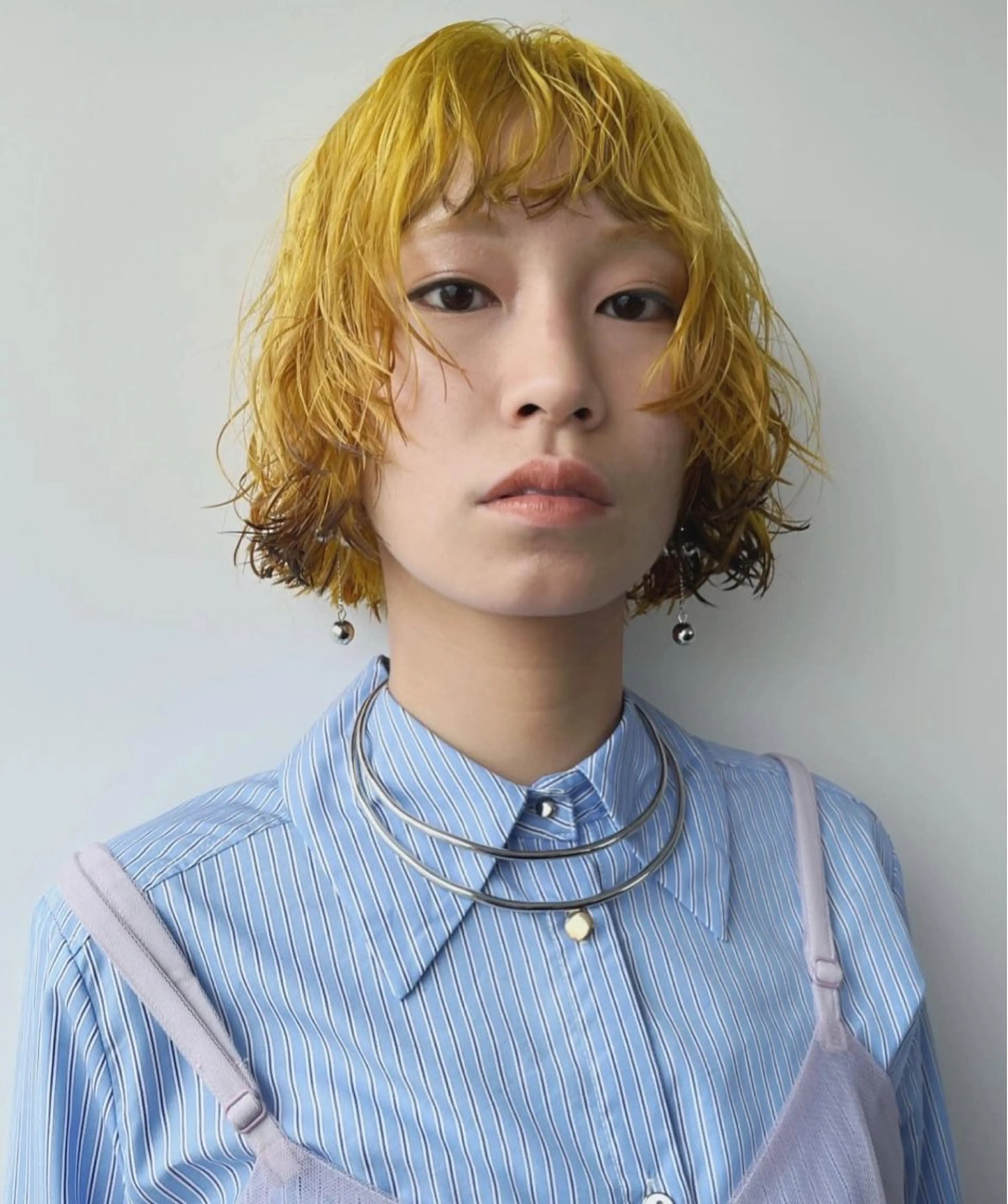 ミディアム カラー カット ヘアカラー 湯川 未咲希のヘアスタイル