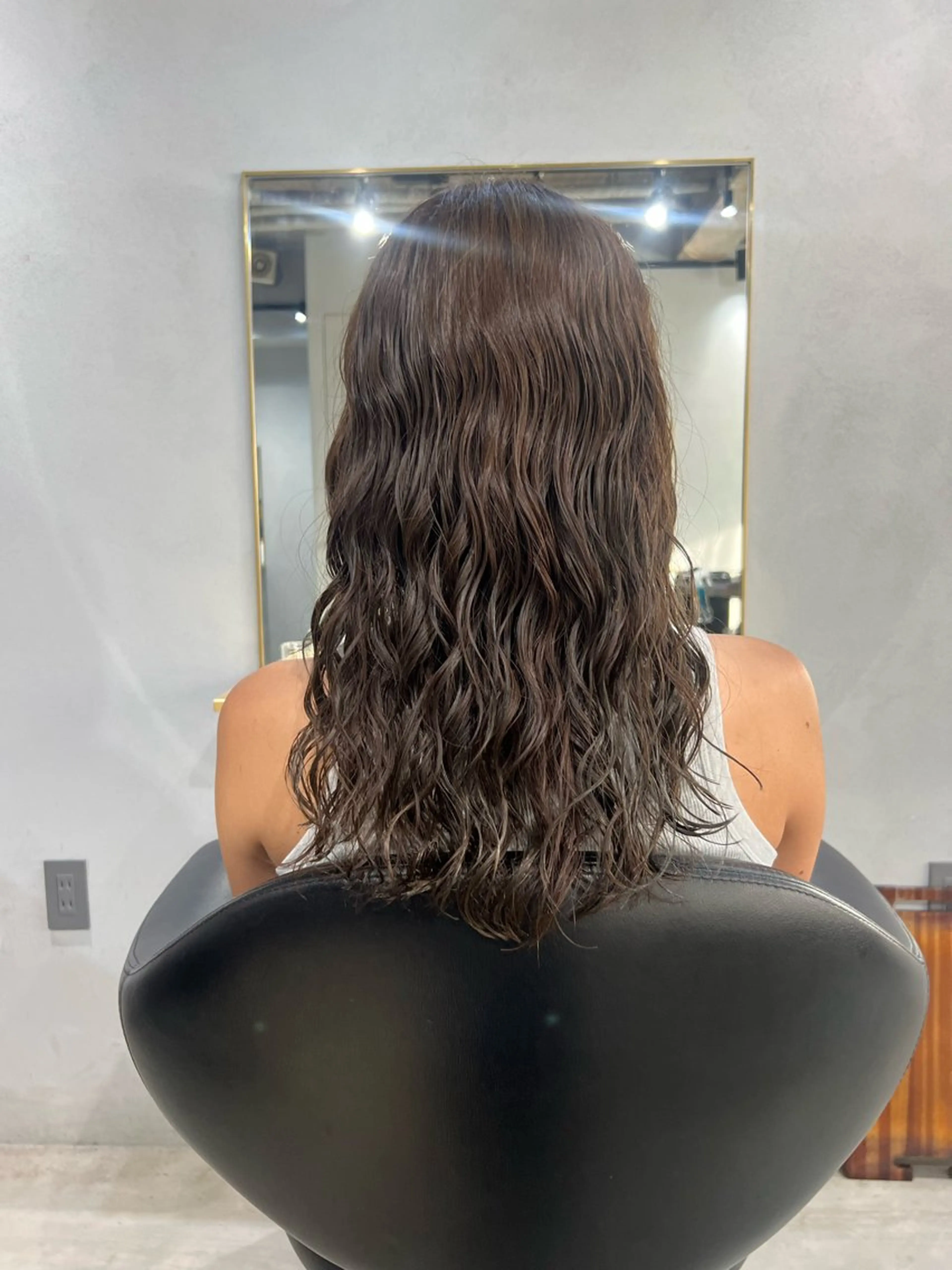 セミロング カラー パーマ akane/ボブ /ブラウンベージュのヘアスタイル