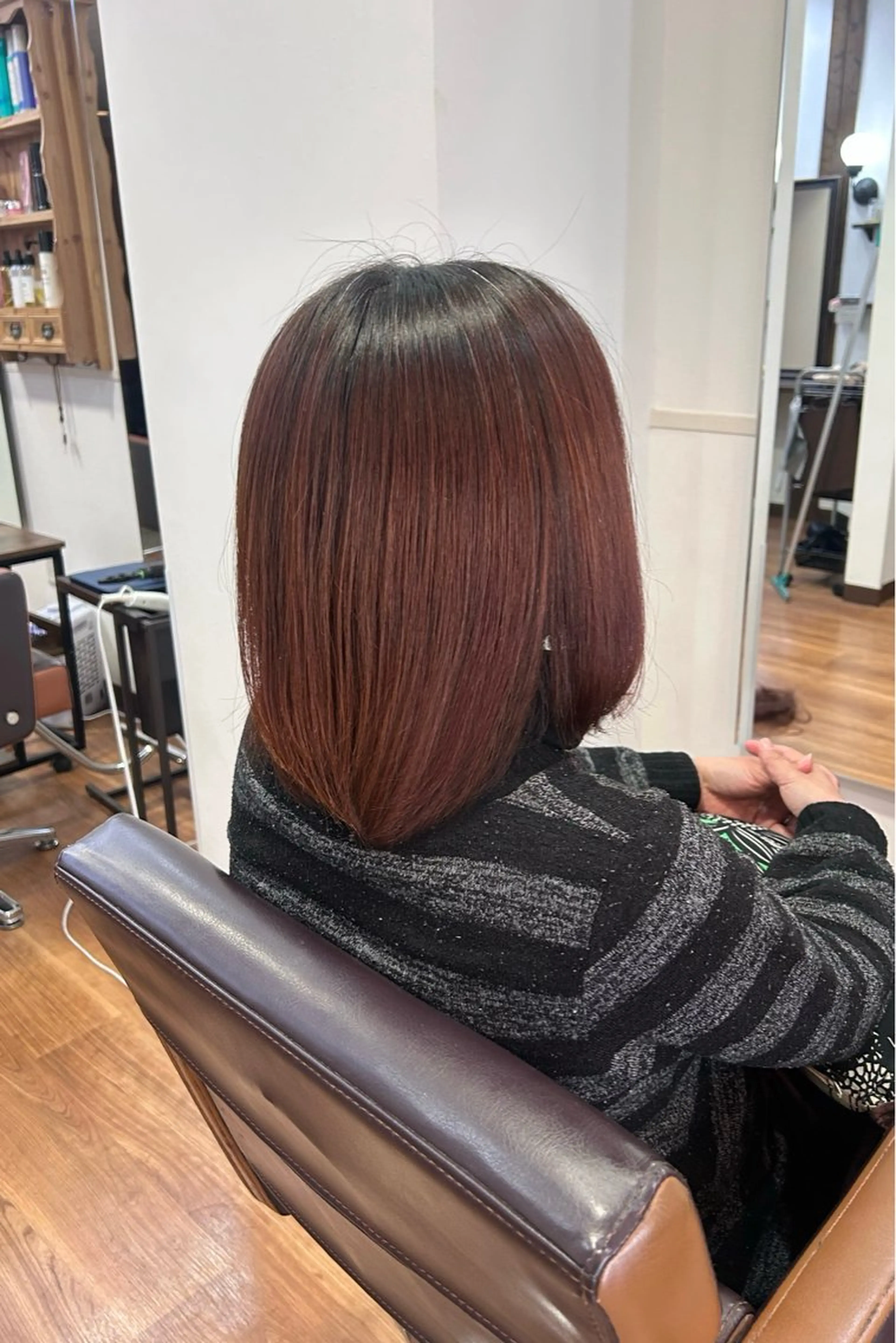 ミディアム 原田 歩実のヘアスタイル