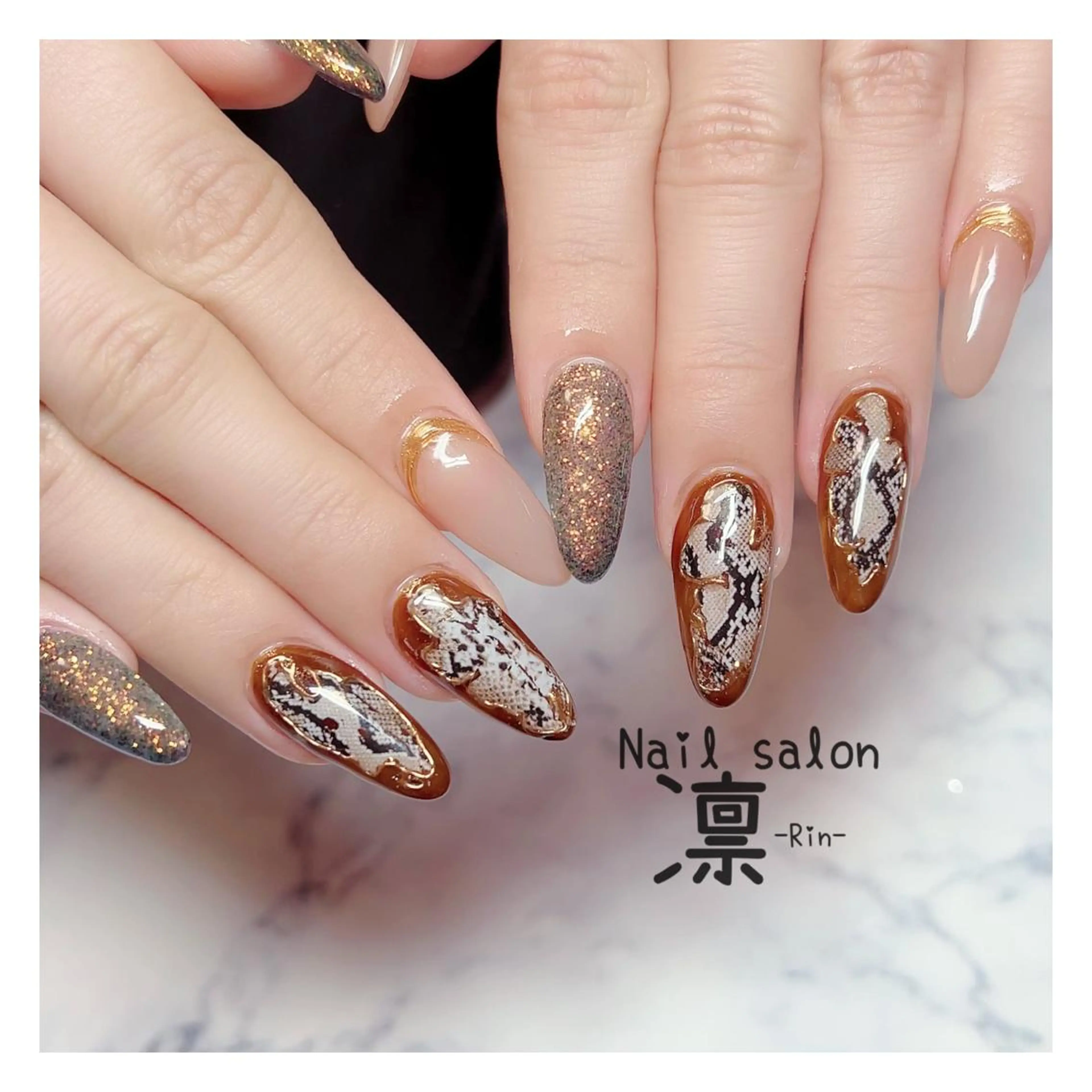 ネイル スカルプネイル private salon凛のネイルデザイン