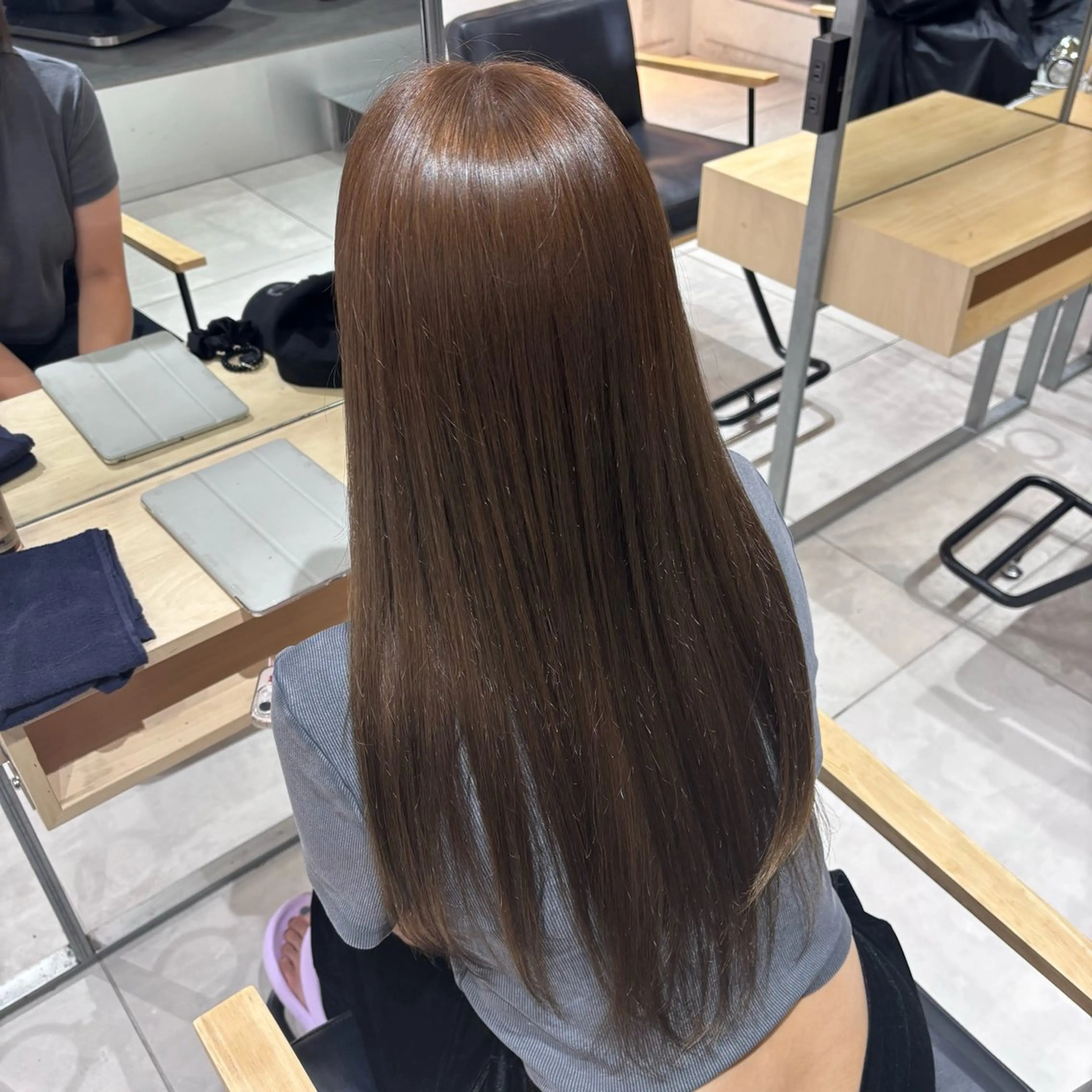 カラー 透明感/グレージュ/ ベージュ/るな🪽のヘアスタイル