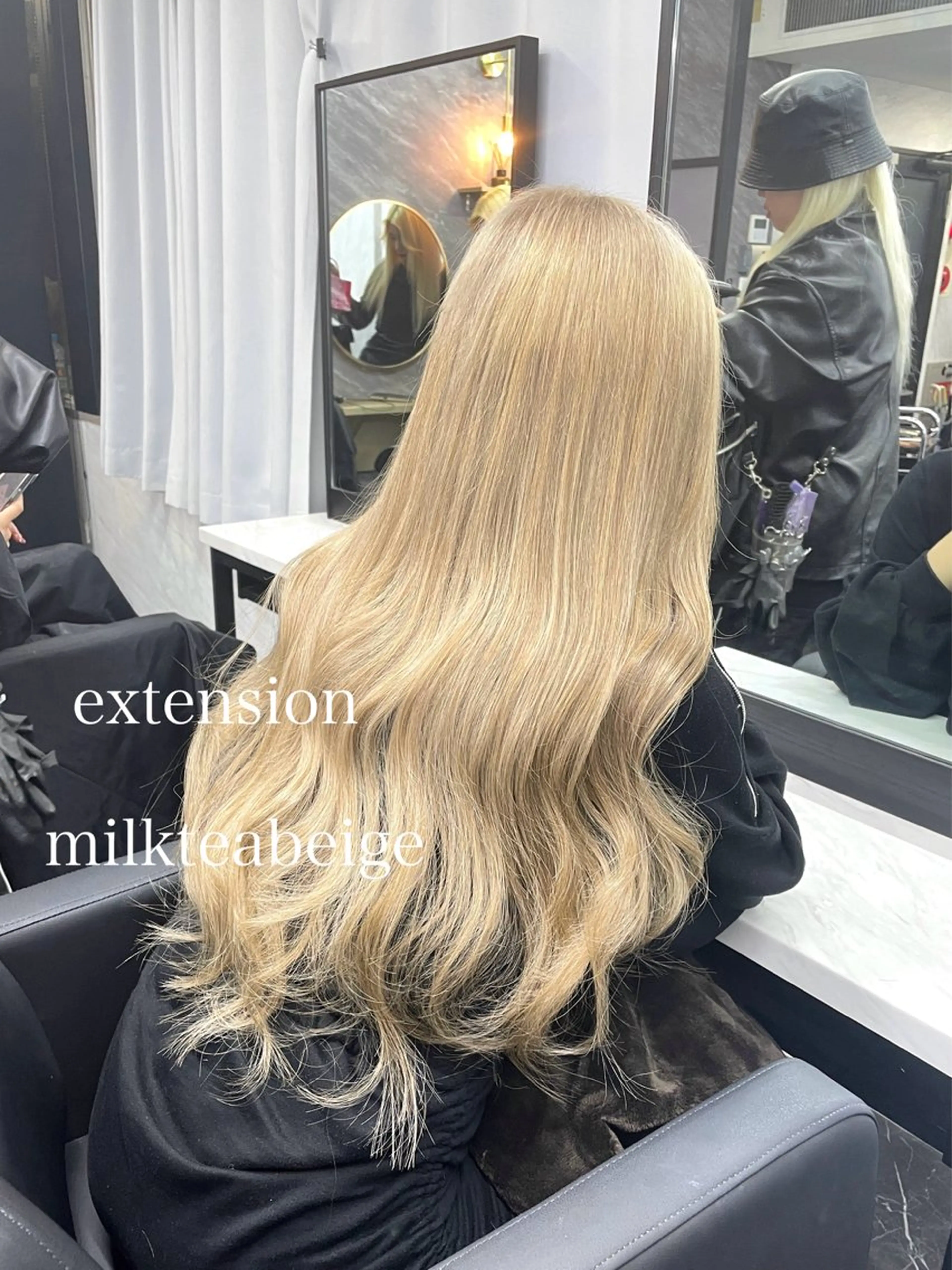 ロング カラー ブリーチ ケアブリーチ ヘアカラー エクステ エクステ🩵ブリーチ 韓国ヘア🩵KAEのヘアスタイル