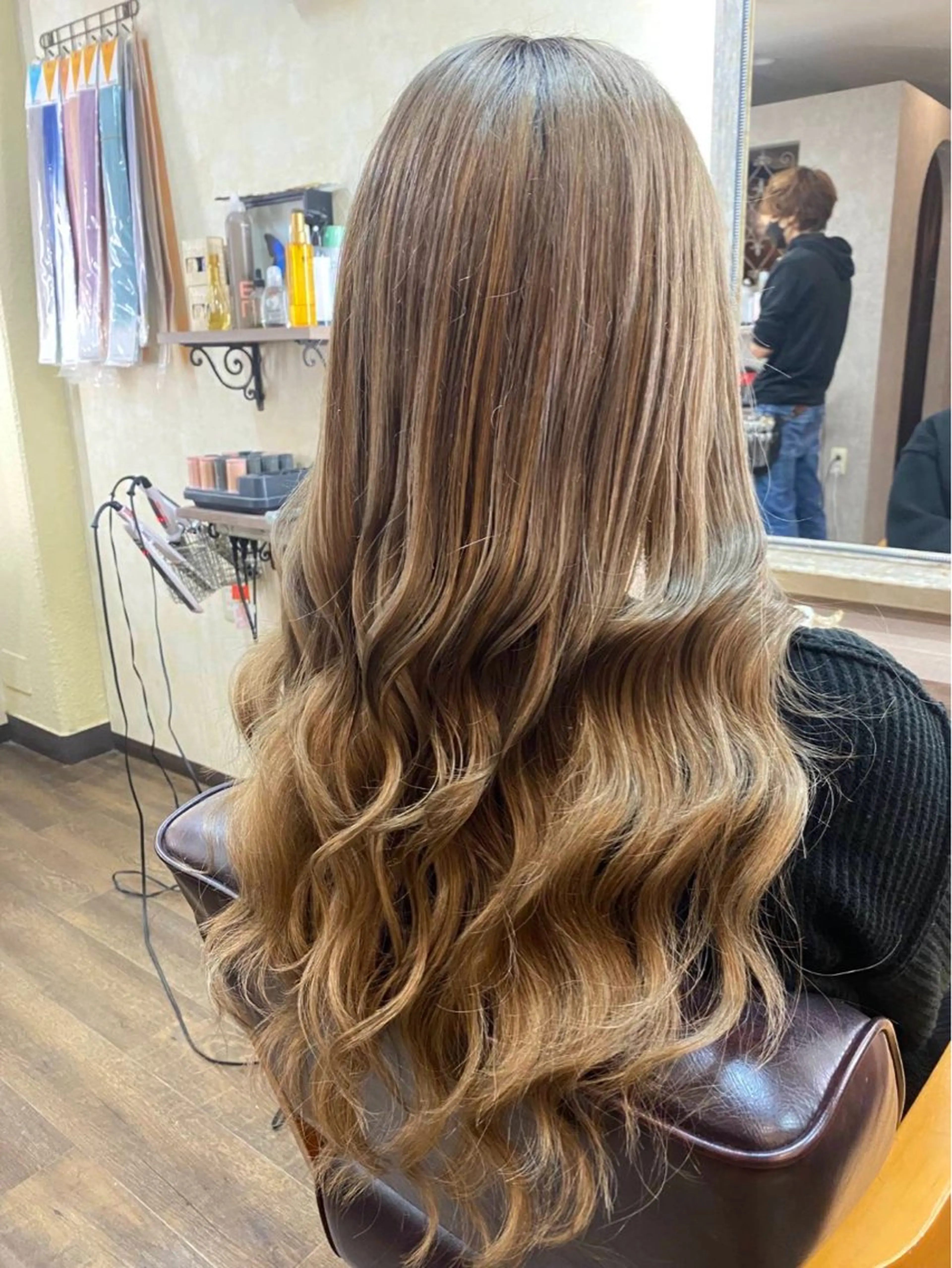 ロング ヘアアレンジ シールエクステ エクステ カット エクステ MagicMush ✴︎シールエクステのヘアスタイル