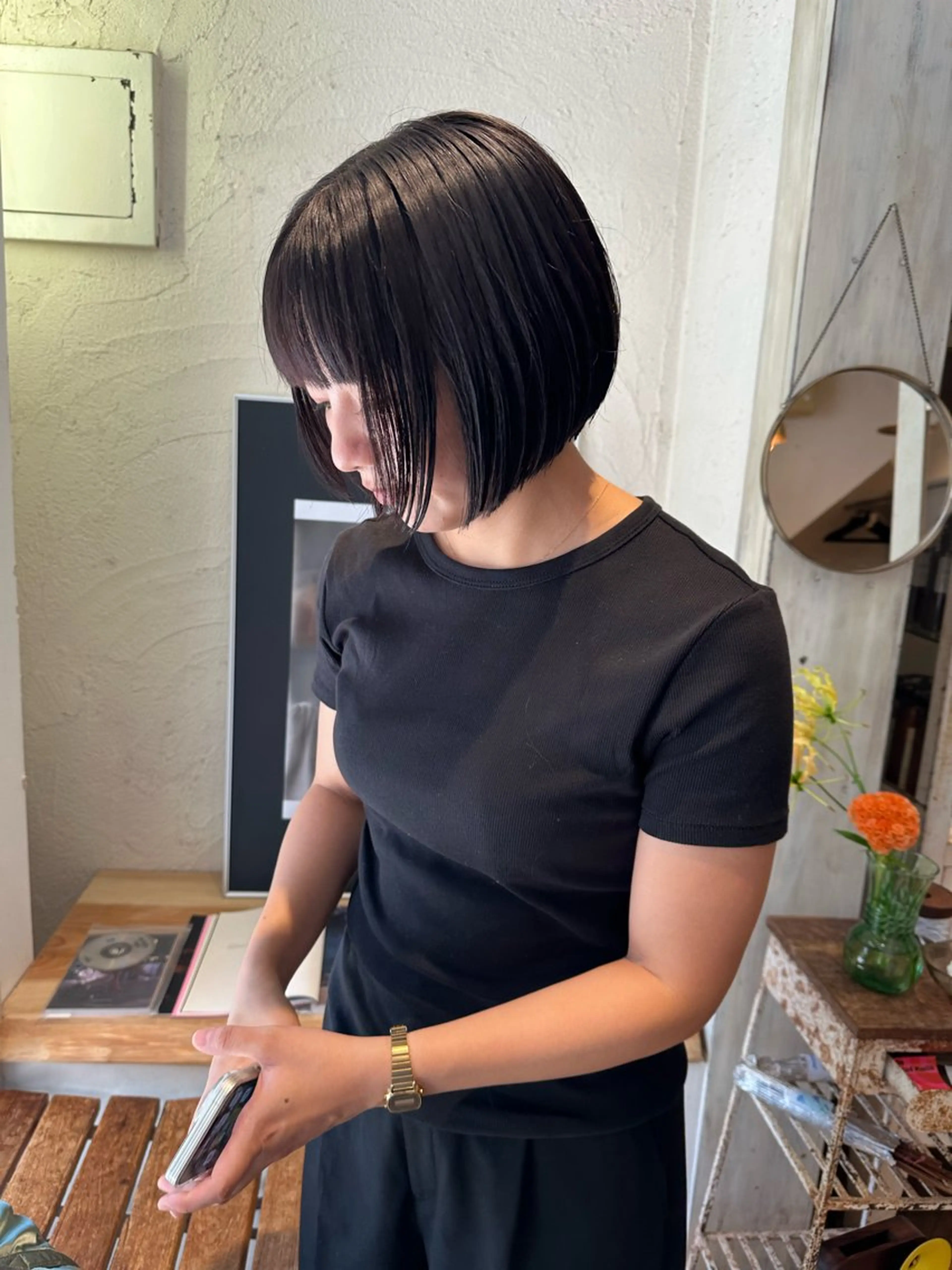 ショート ボブ カット トリートメント Manaka🟤 今泉　Musiiikのヘアスタイル