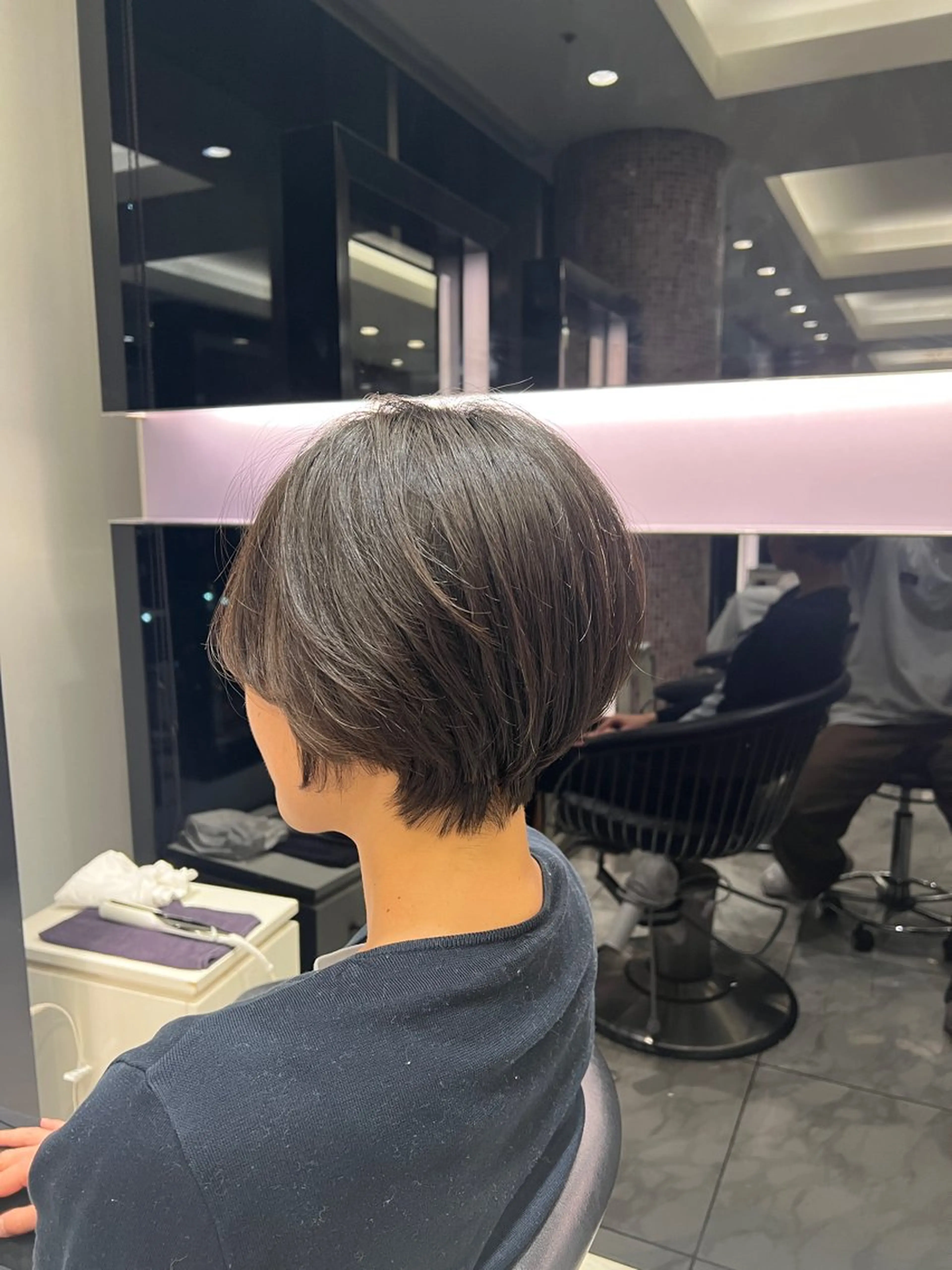 ショート メンズ特化フェザー パーマ🚗タケシのヘアスタイル