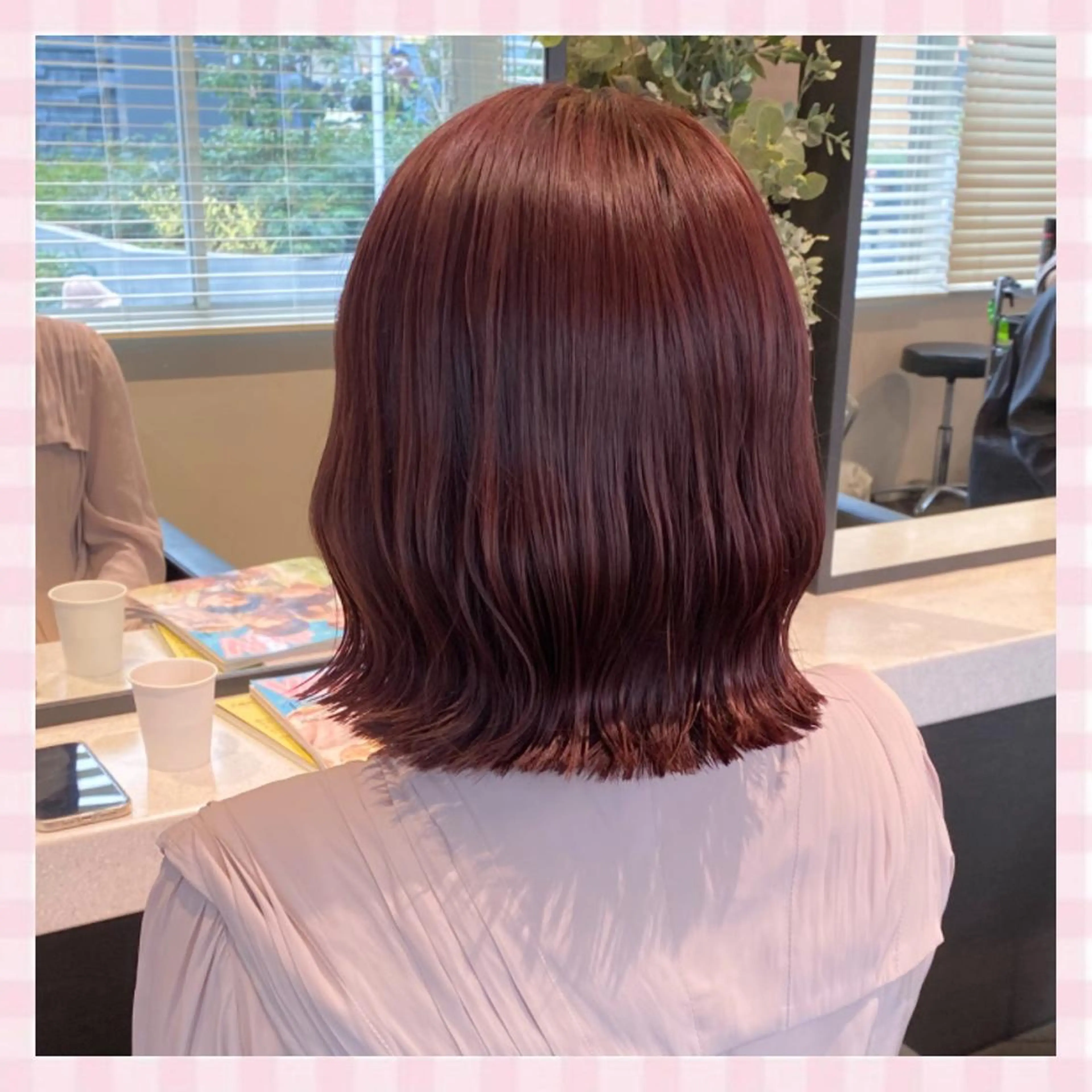 ミディアム カラー 💗ガーリーヘア🎀 saki💗のヘアスタイル