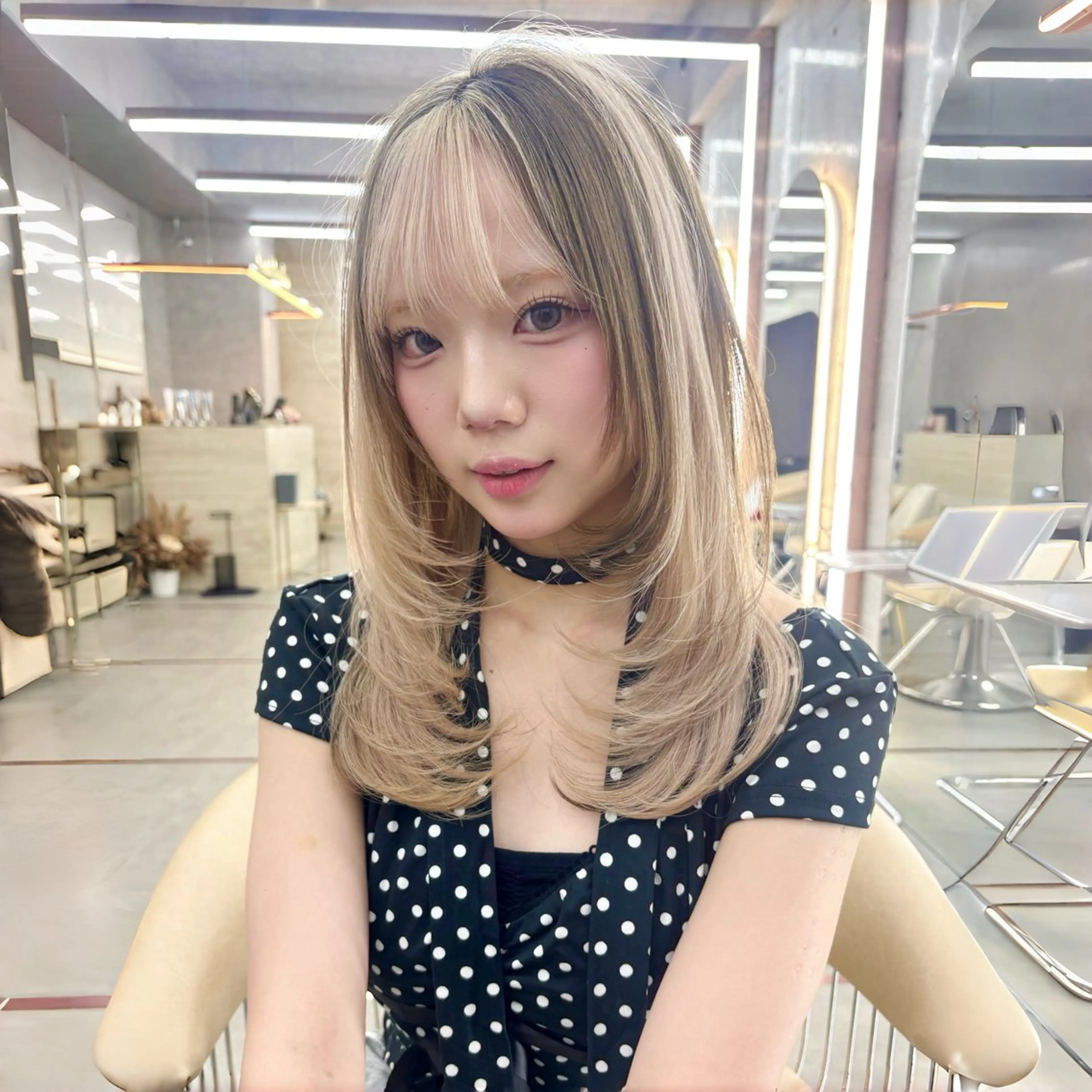 ミディアム Hazuki ／韓国ヘア／レイヤーのヘアスタイル