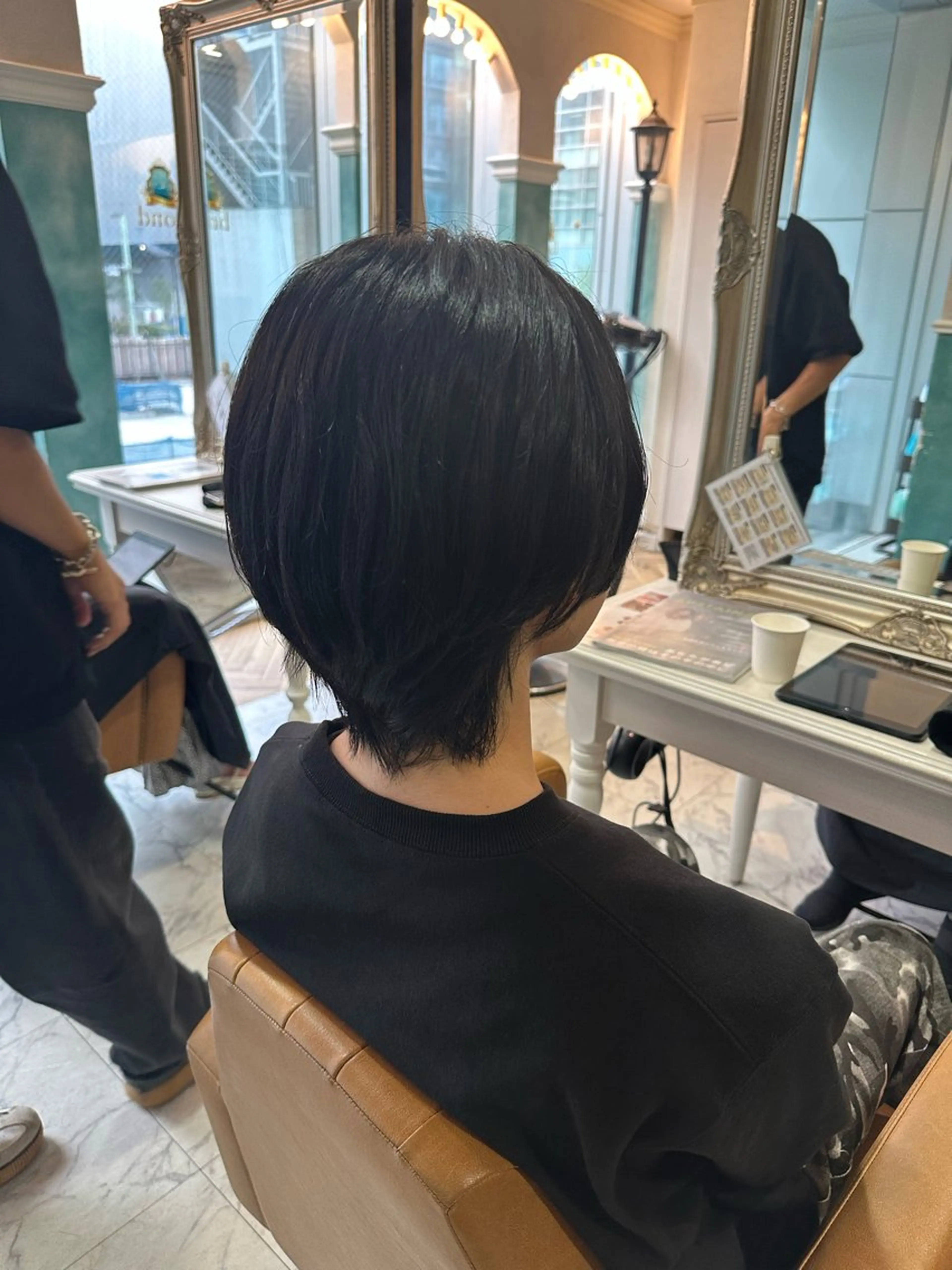 ショート カラー パーマ メンズ メンズ就活ヘア レイヤー/縮毛矯正 /透明感/しおんのヘアスタイル