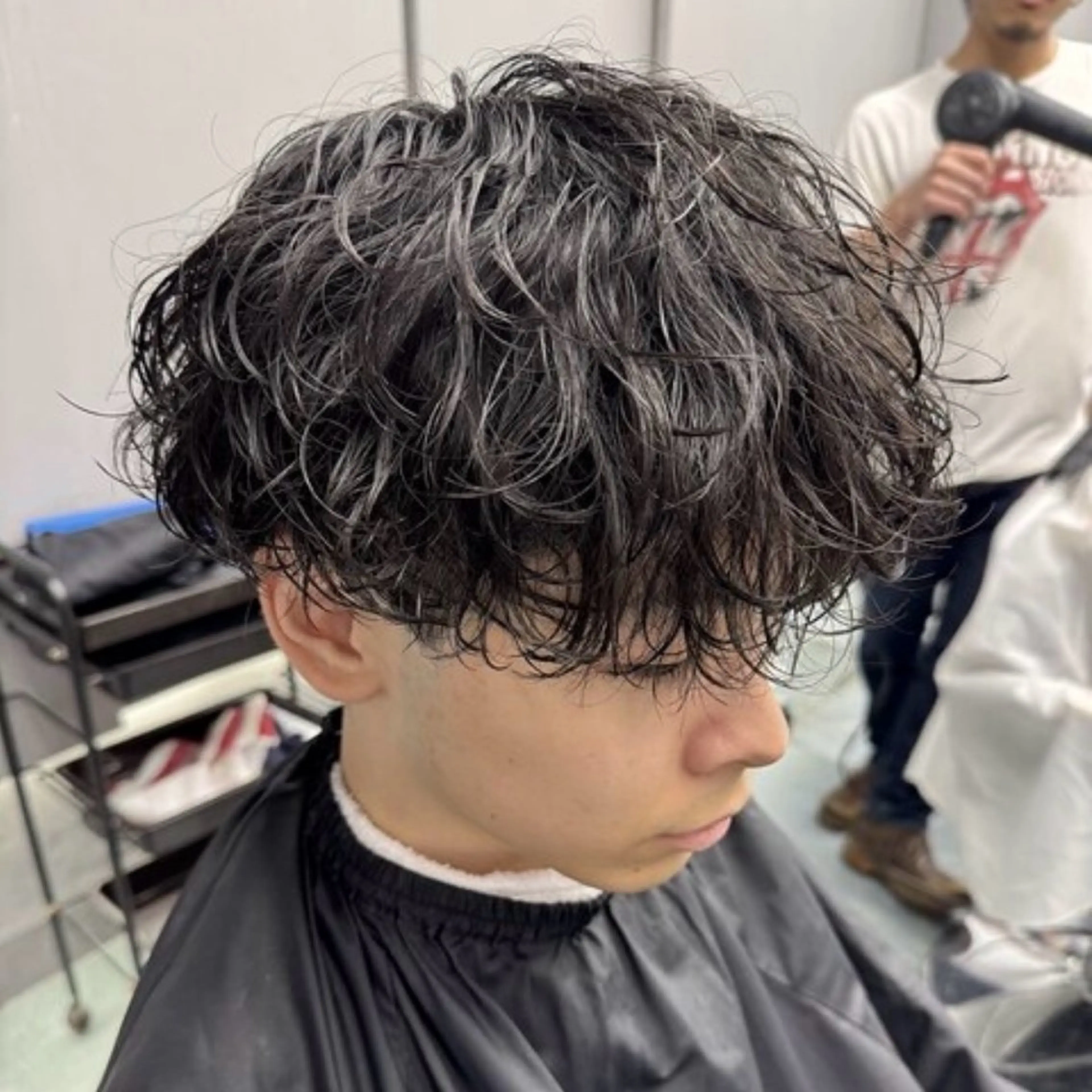 パーマ メンズ カット パーマ ハイトーン/パーマ/ メンズ / 櫻本🌐のヘアスタイル