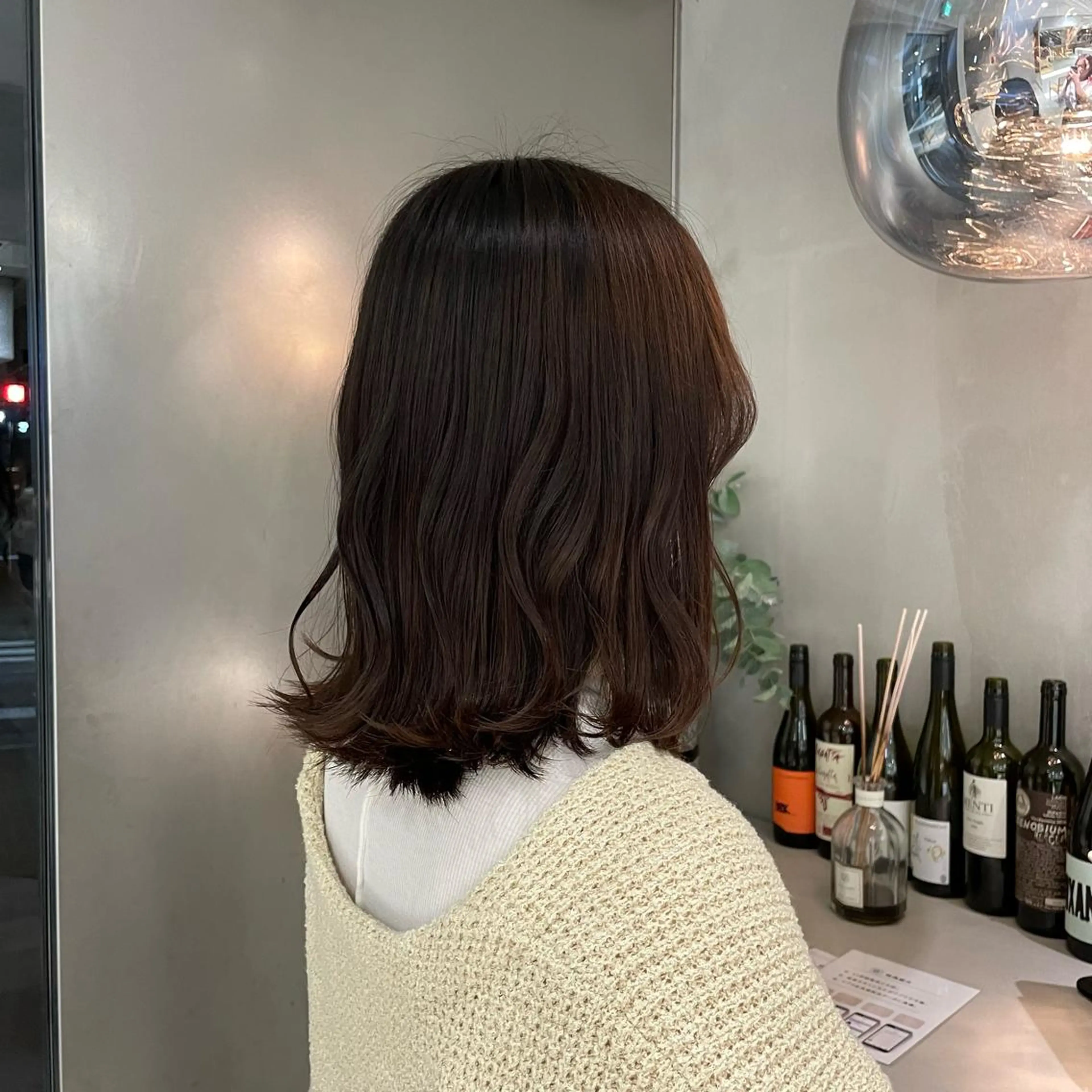 ミディアム カラー 後藤 香乃のヘアスタイル