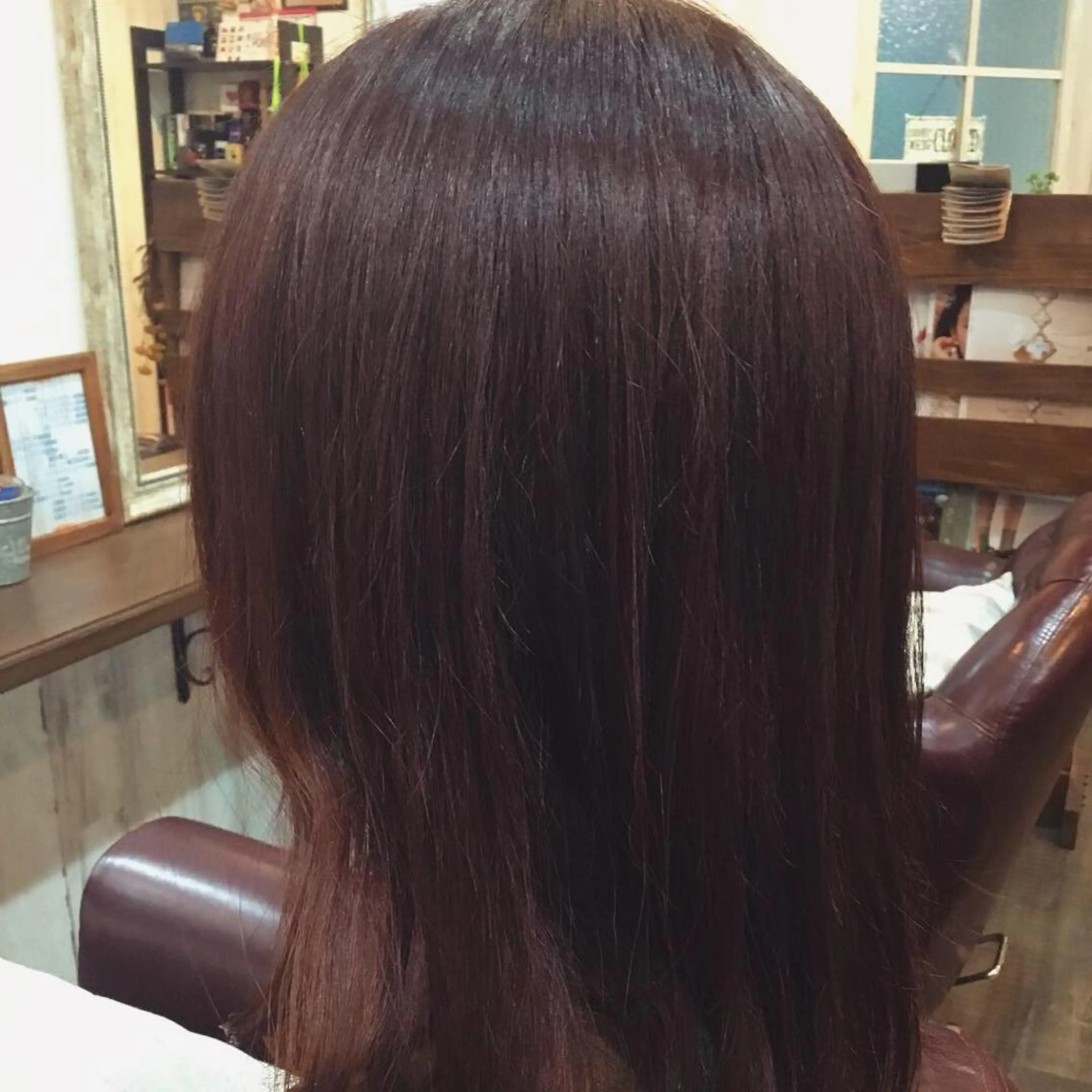 セミロング カラー 金崎 新吾のヘアスタイル