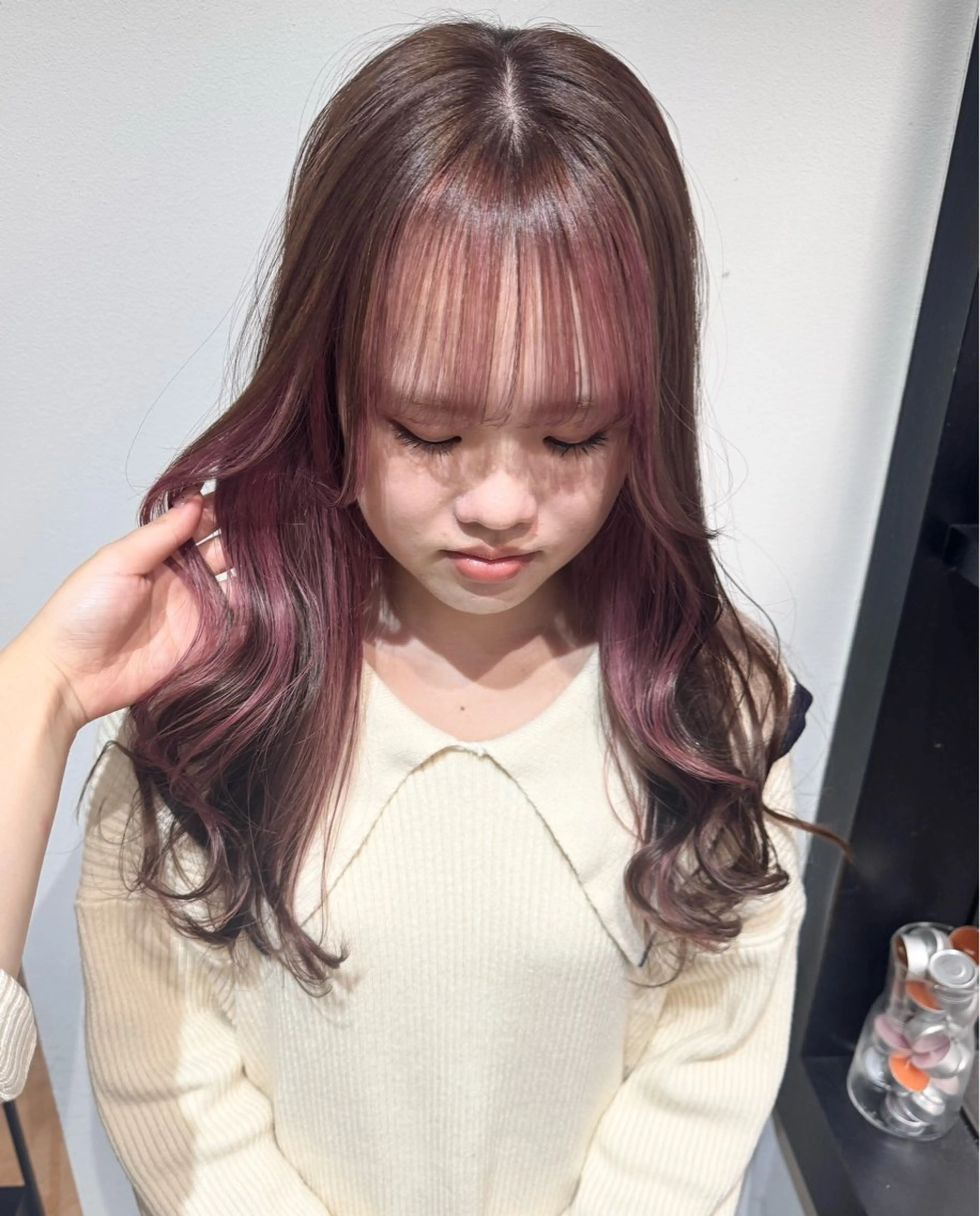 ロング ミストバング カット ヘアカラー トリートメント Juri🎀/ カラー特化×似合わせのヘアスタイル