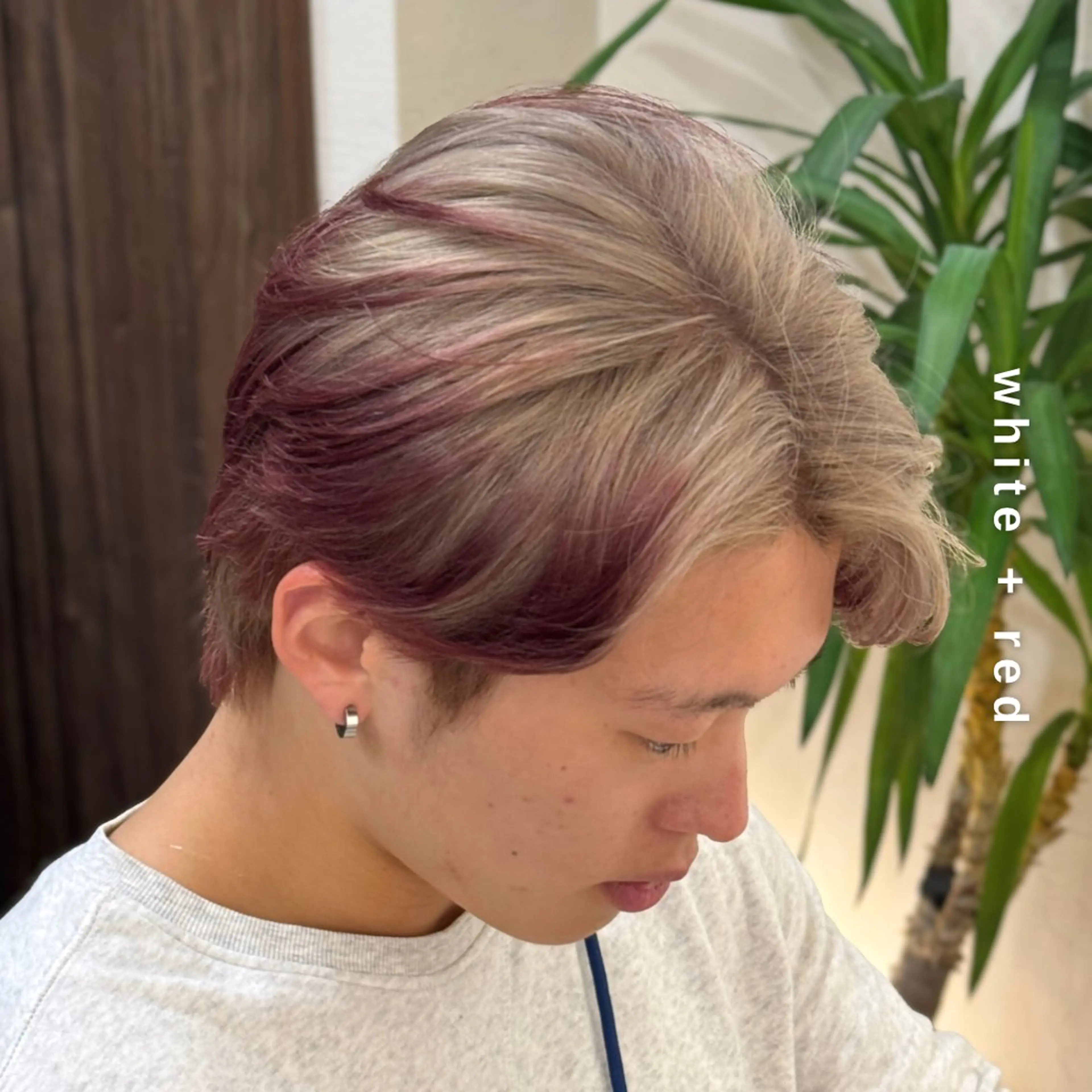 カラー メンズ ヘアカラー トリートメント ヘアセット しんのすけ /モデルさん募集中のヘアスタイル