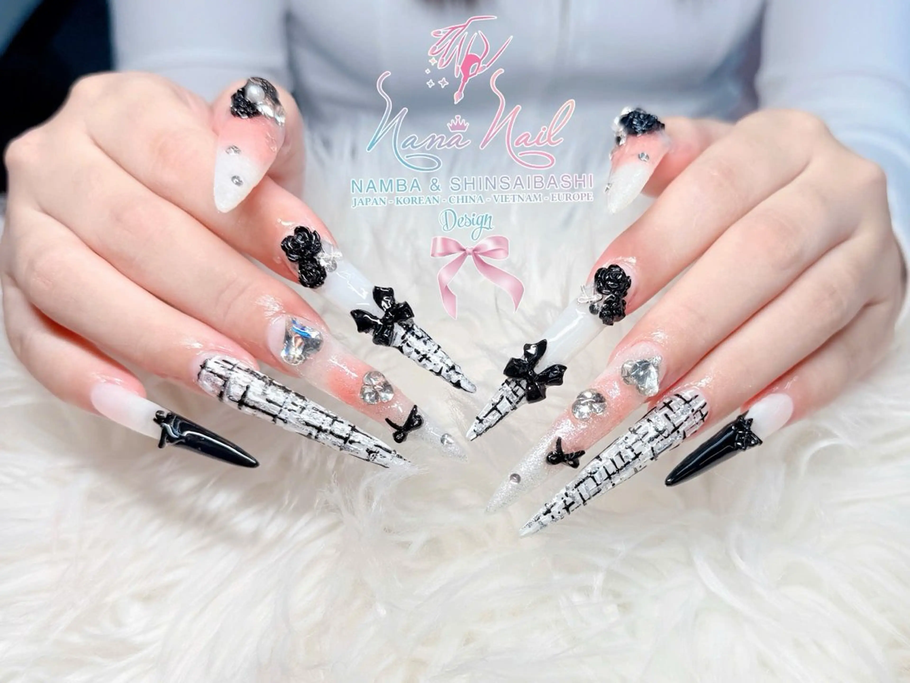ロング 韓国風ヘア ロング クリスマス Linanail Nambaのマツエク・マツパデザイン
