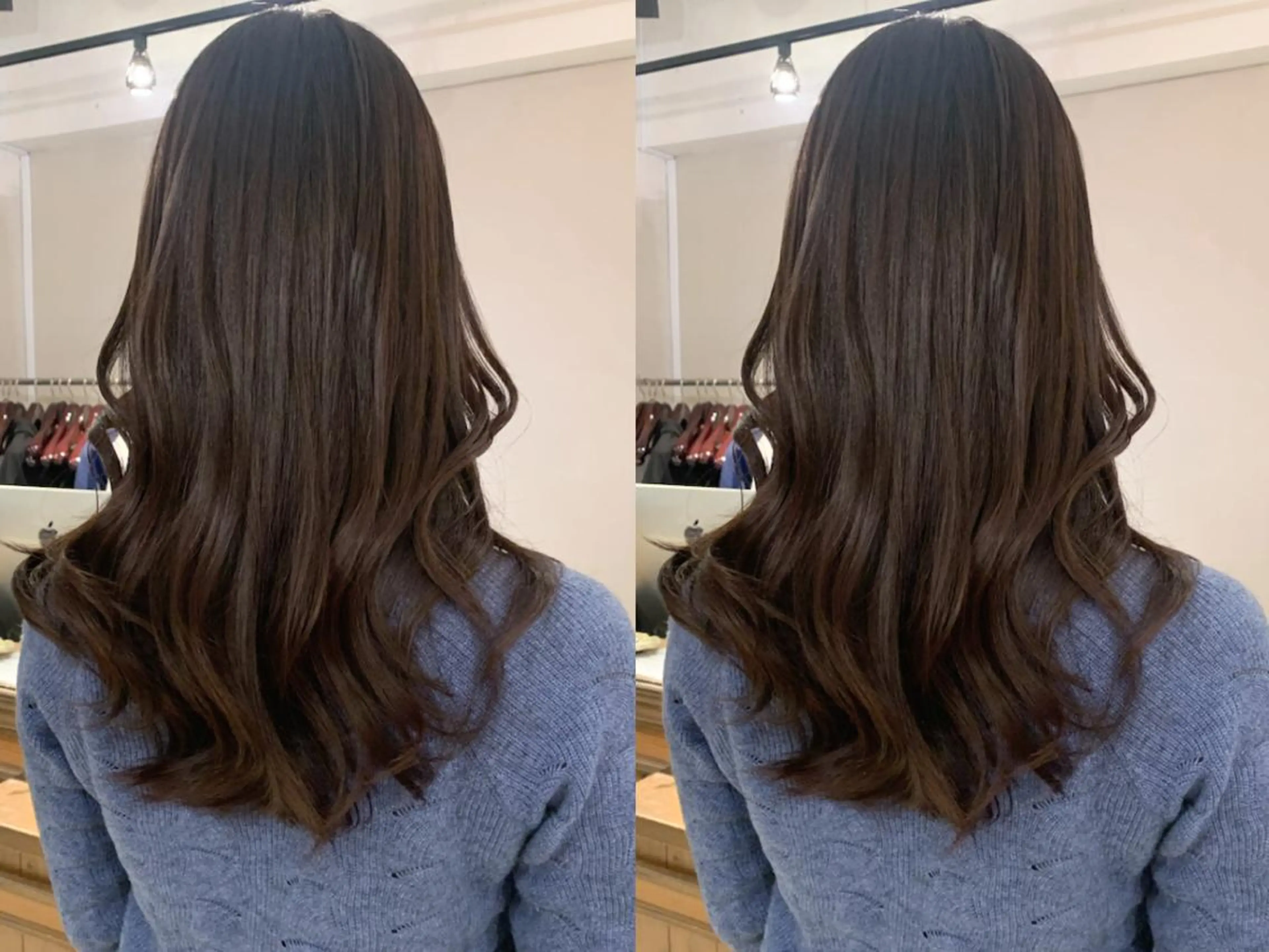 ロング カラー 透明感/オリーブ/ グレージュ/YUKAのヘアスタイル