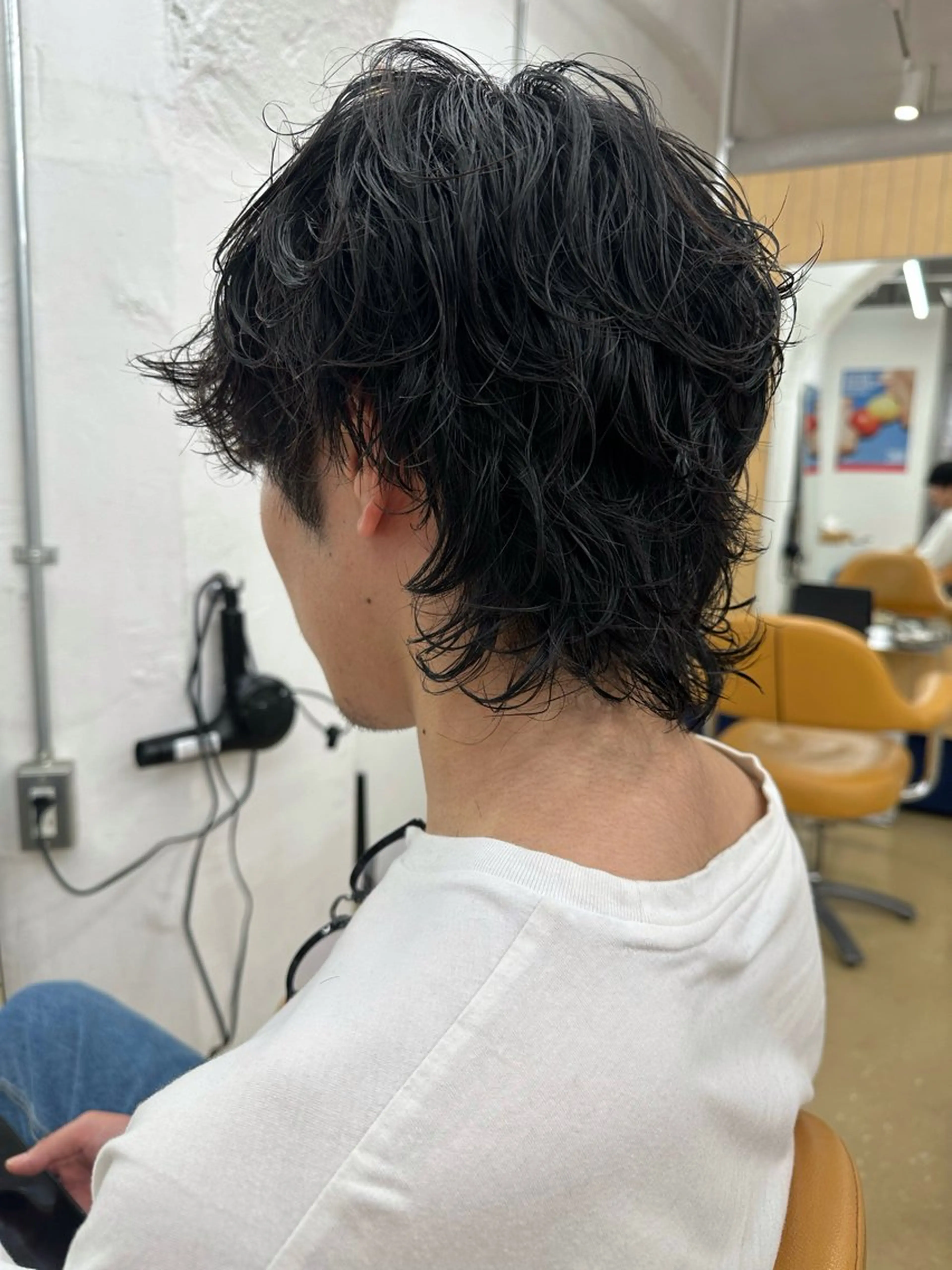 ショート パーマ メンズ メンズパーマ くせ毛 ニュアンスパーマ パーマ 村岡 桃果のヘアスタイル