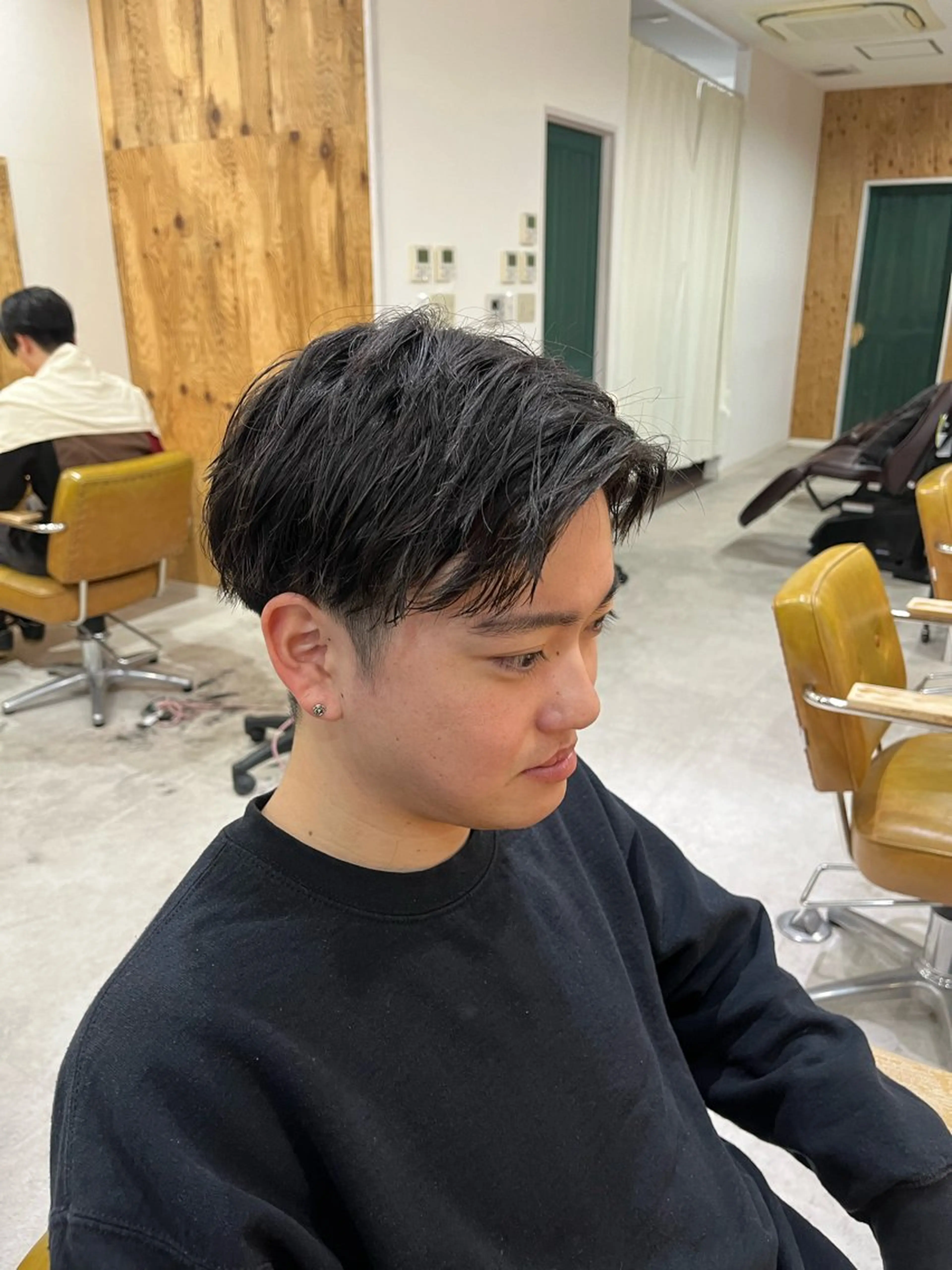 メンズ アップバング 【メンズパーマ専門】 質感職人/牧野成瀬のヘアスタイル