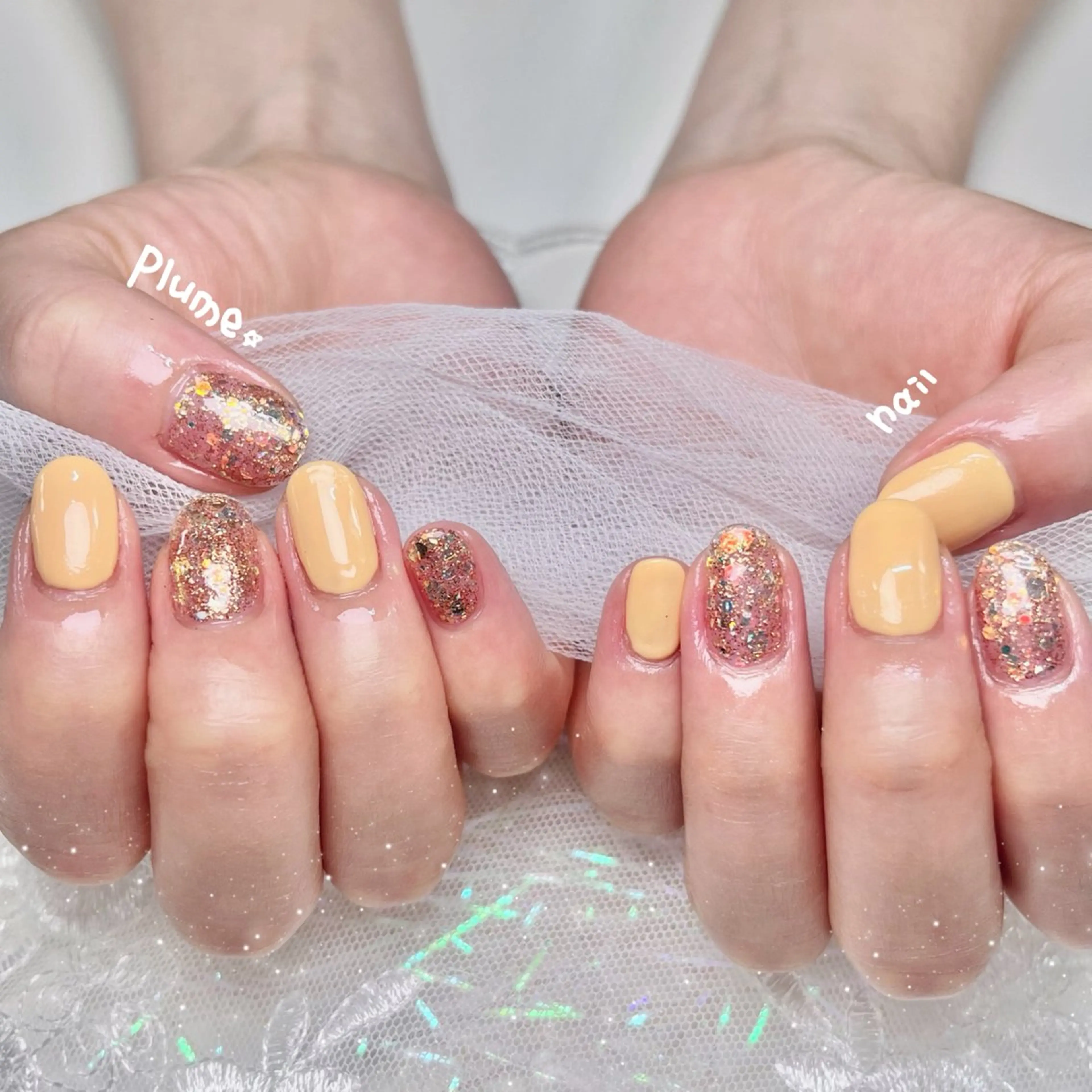 ネイル ハンドネイル plume nail ☆韓国ネイルのネイルデザイン