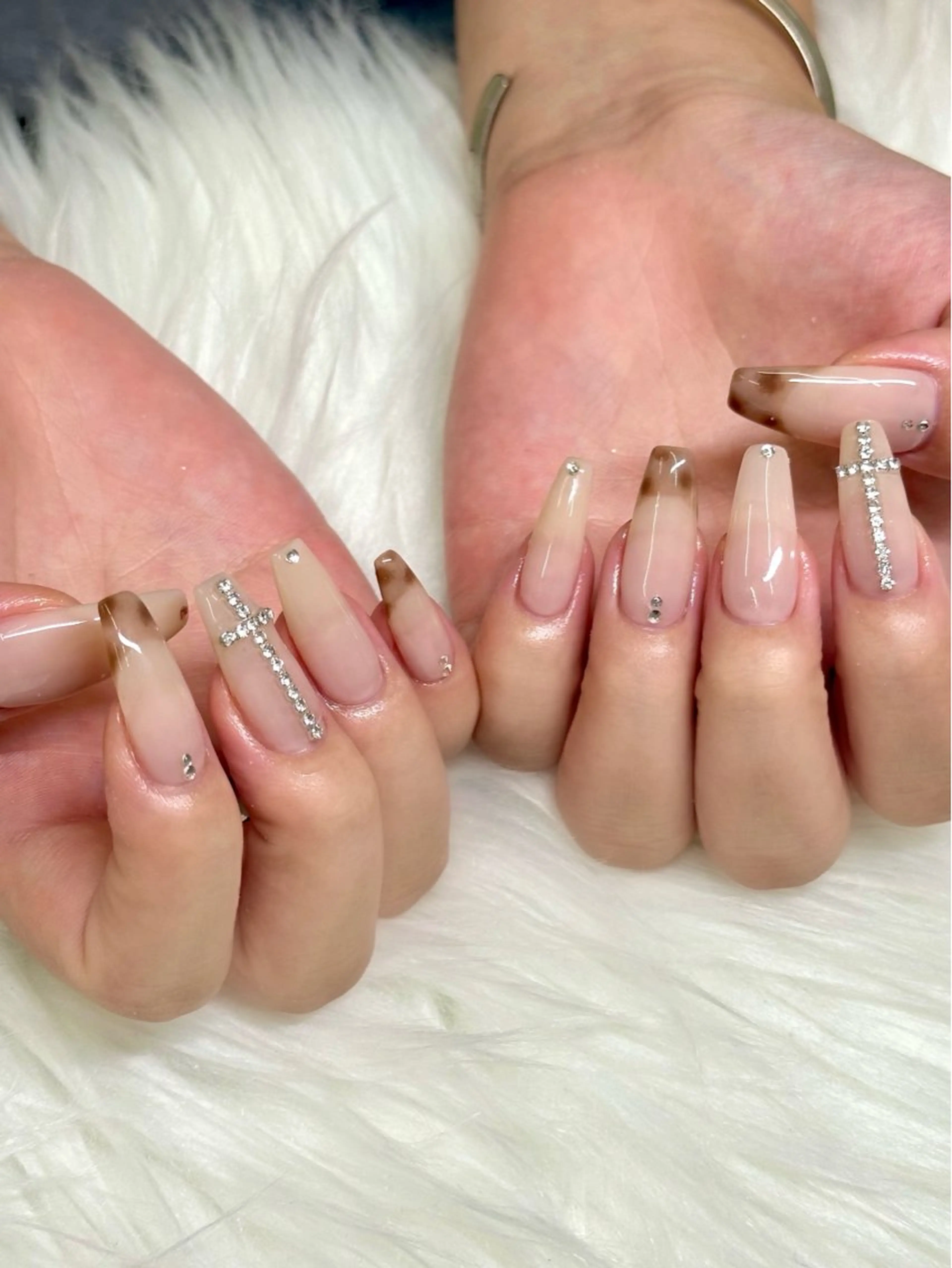 ネイル アニマル柄 フレンチネイル ハンドネイル Bianca浦和西口 Takenouchiのネイルデザイン