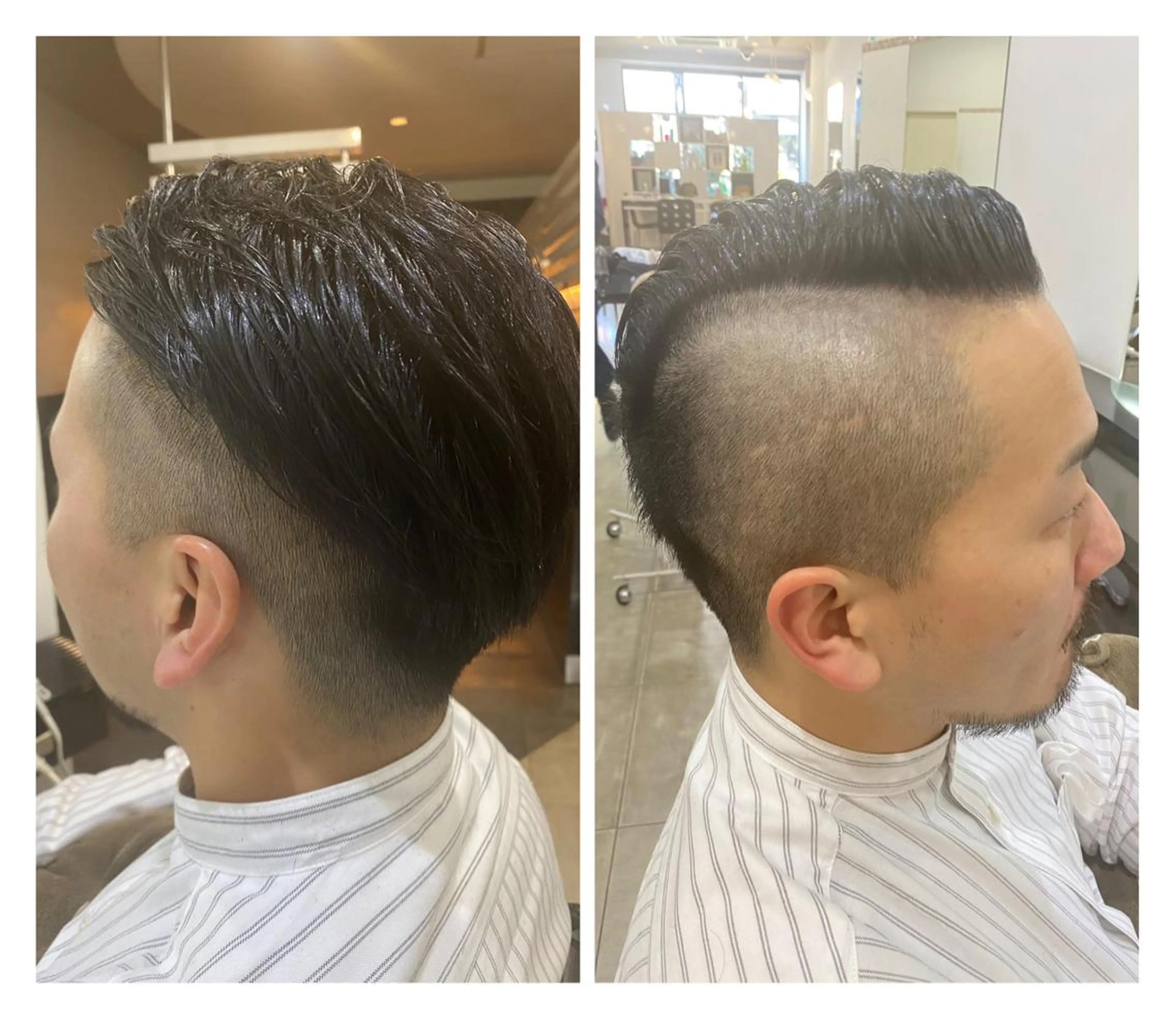 ショート ヘアアレンジ メンズ フェードカット 烏山 達也のヘアスタイル