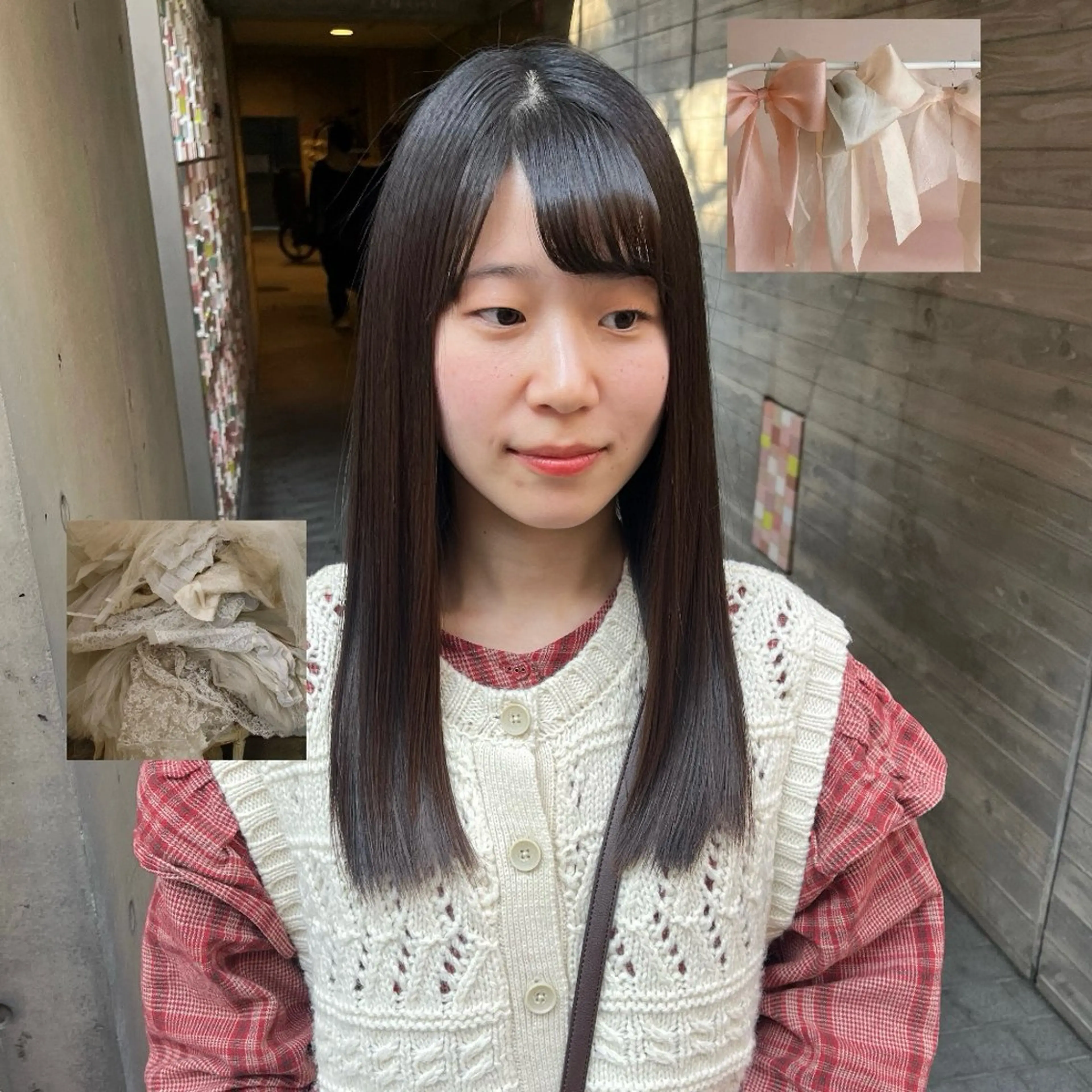 セミロング カット 縮毛矯正 【美ボブ. カラー】midoのヘアスタイル