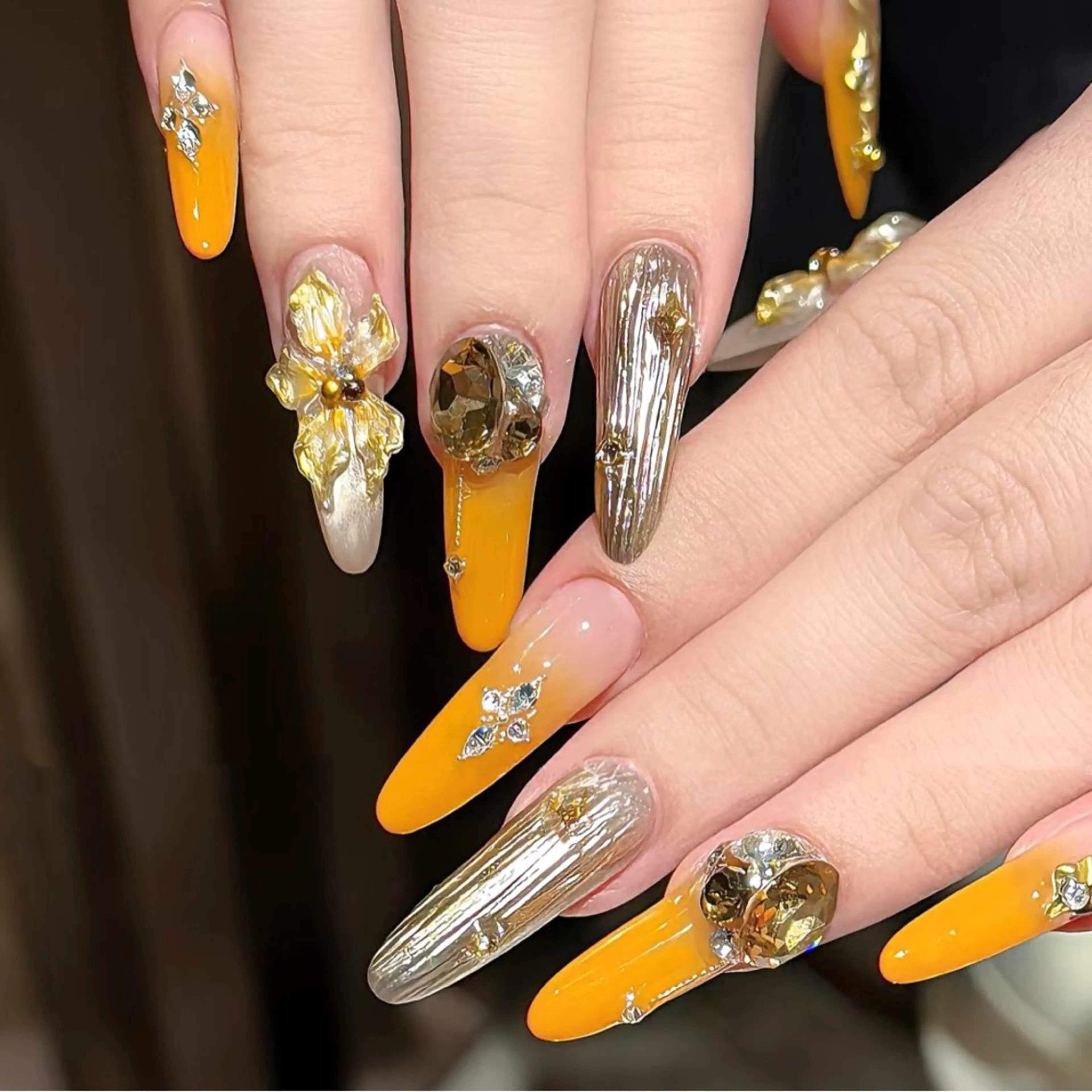 ネイル アートネイル チークネイル 長さ出し フレンチネイル ジェルネイル YK Beauty Salonのマツエク・マツパデザイン