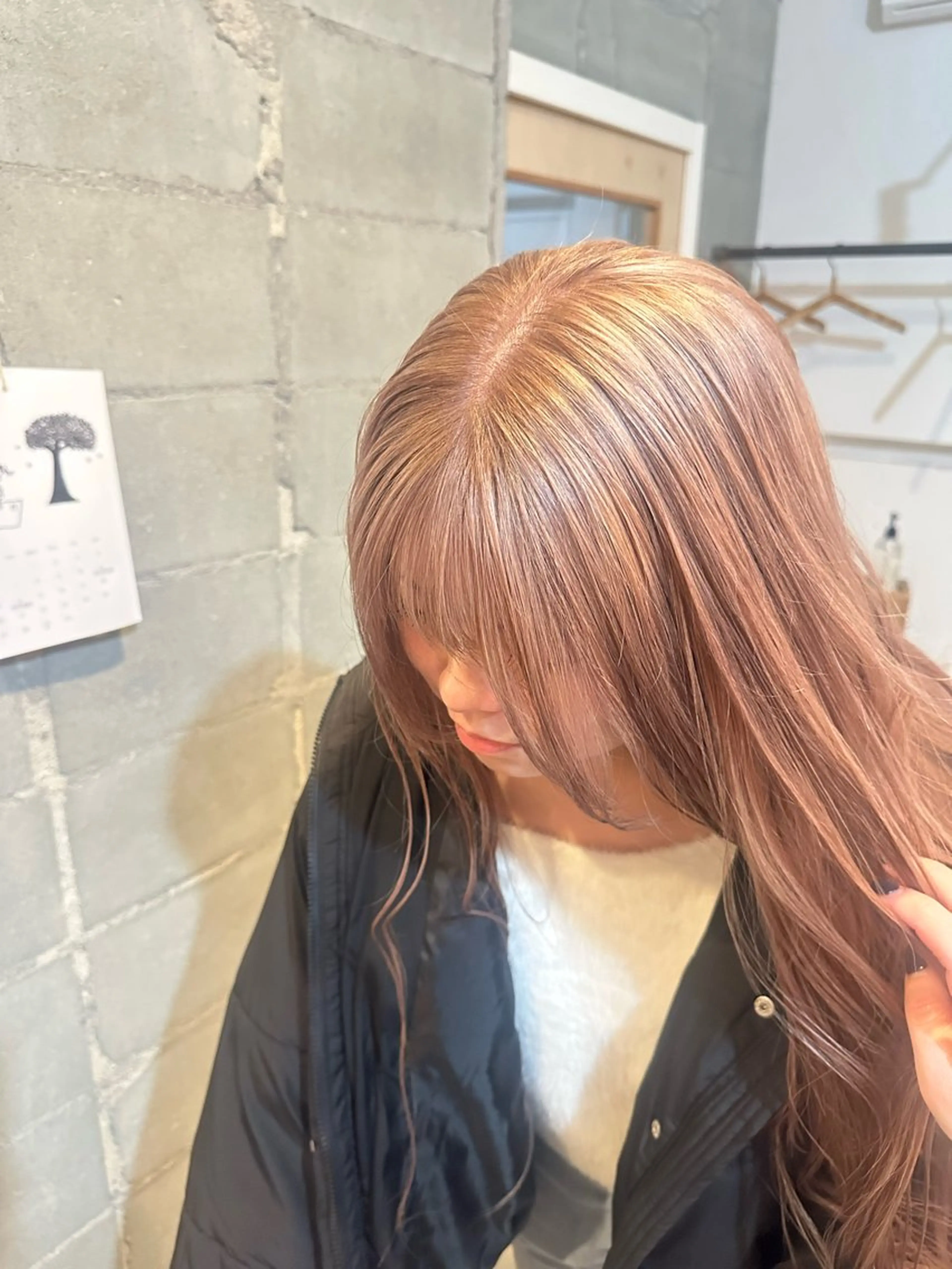 ロング ヘアカラー yamasaki momoaのヘアスタイル