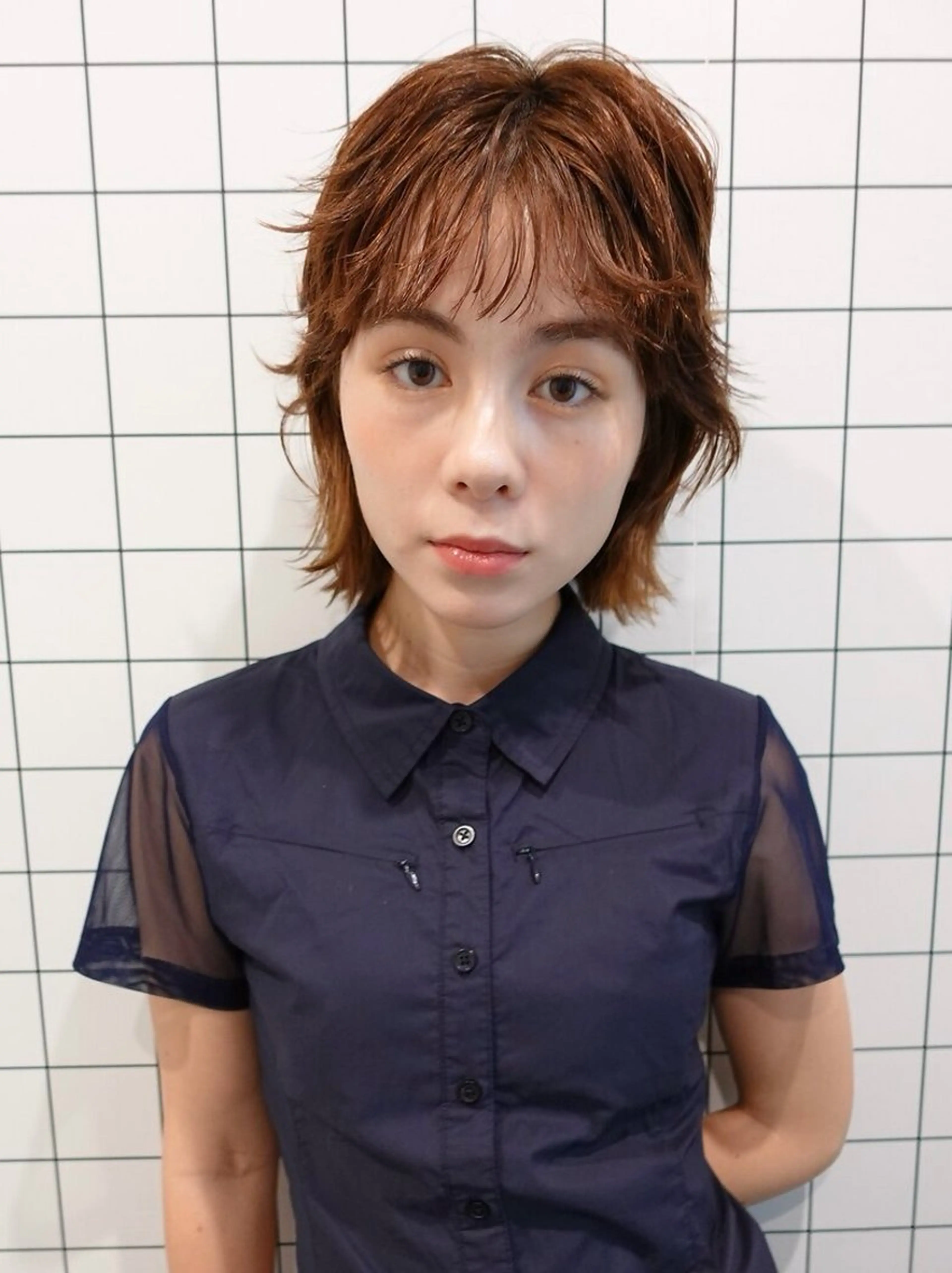 ショート カラー カット ヘアカラー 透明感カラー💫 キムのヘアスタイル