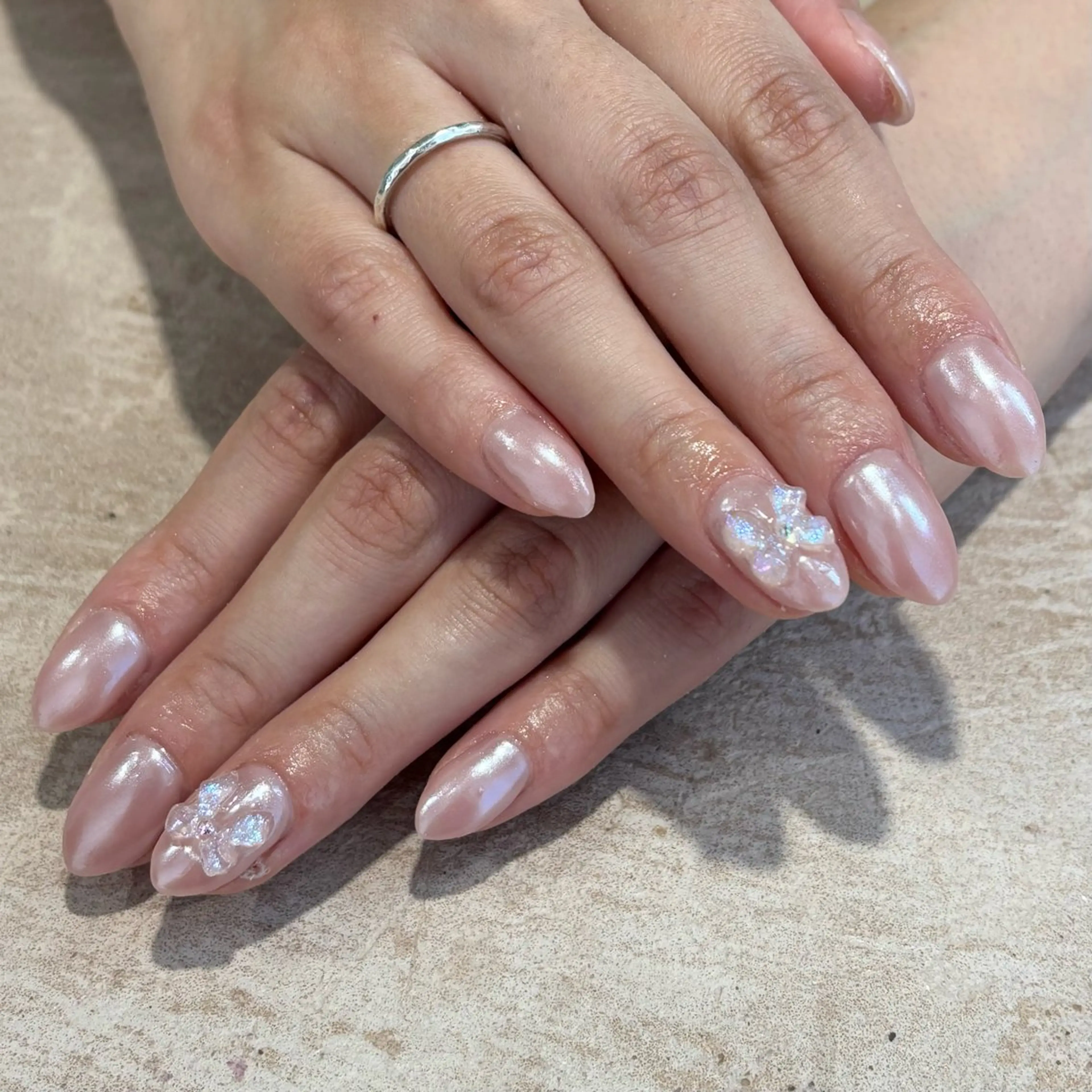 ネイル オーロラネイル ミラーネイル モデル様募集中♡ Kokomi🍮のネイルデザイン