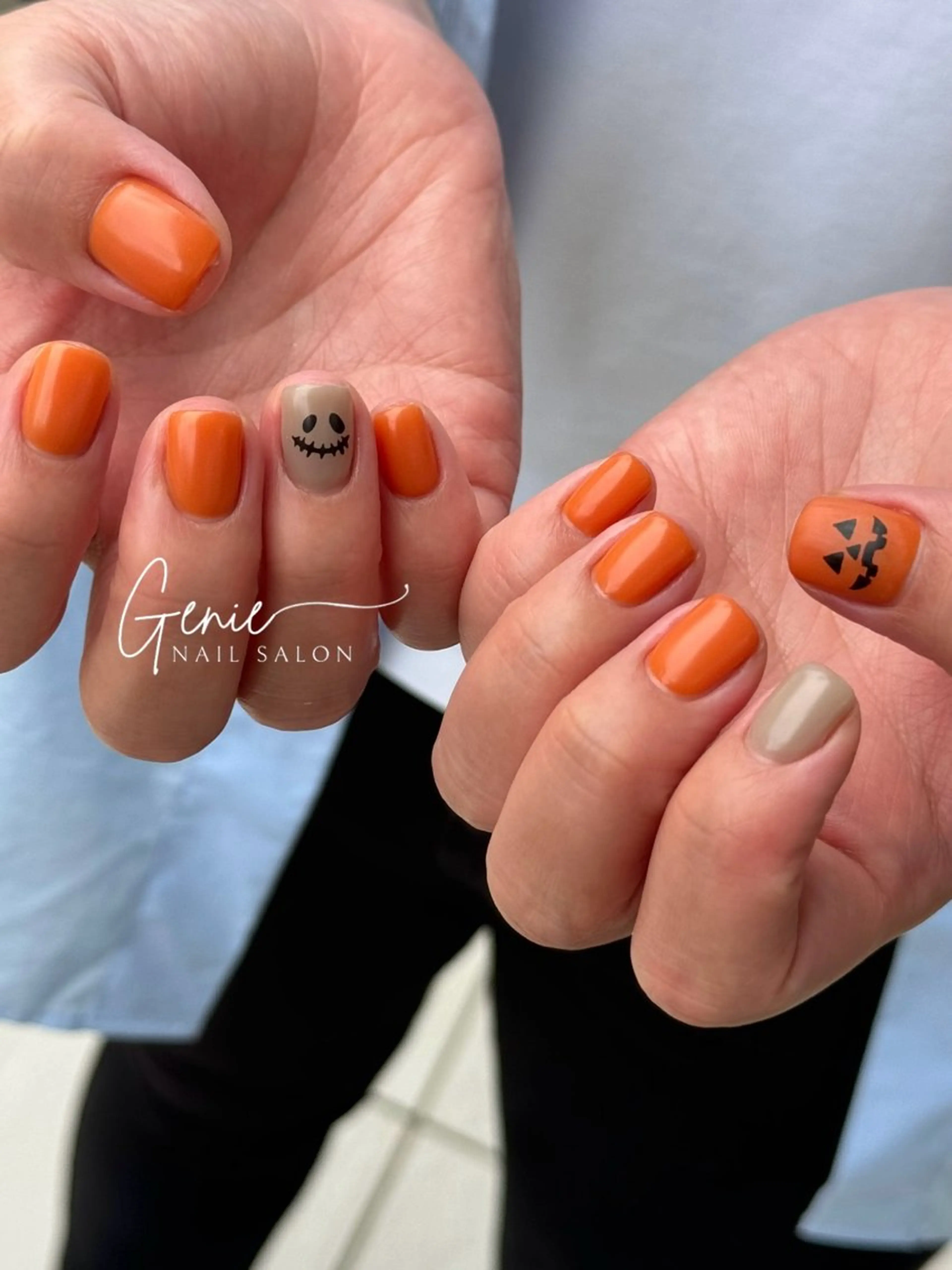 ネイル ハロウィン ハンドネイル Nail salon Genieのネイルデザイン