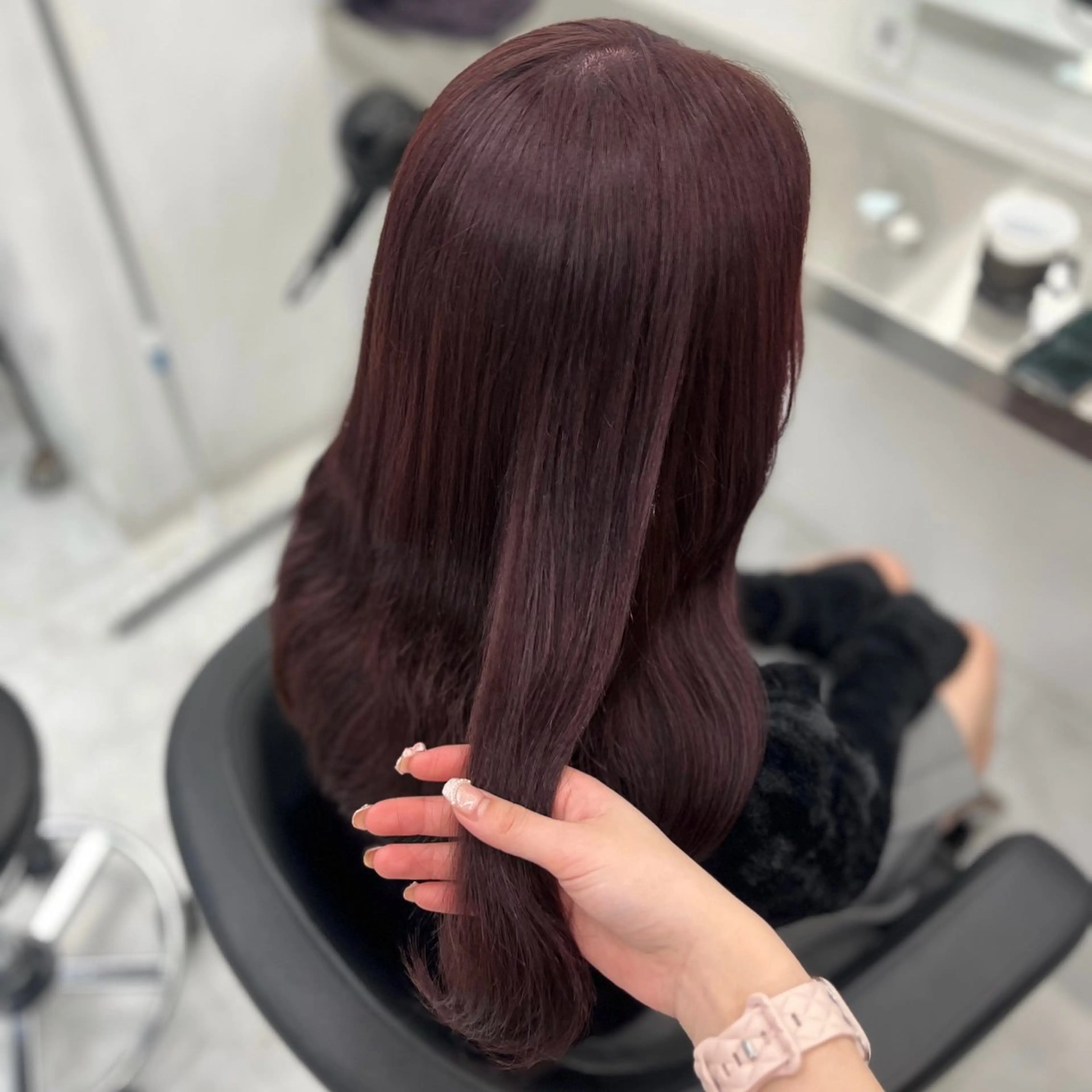 ロング カラー ヘアアレンジ ヘアカラー ヘッドスパ ヘアセット 🫧‪🎀うる艶暖色 🏹Nanako🎀のヘアスタイル