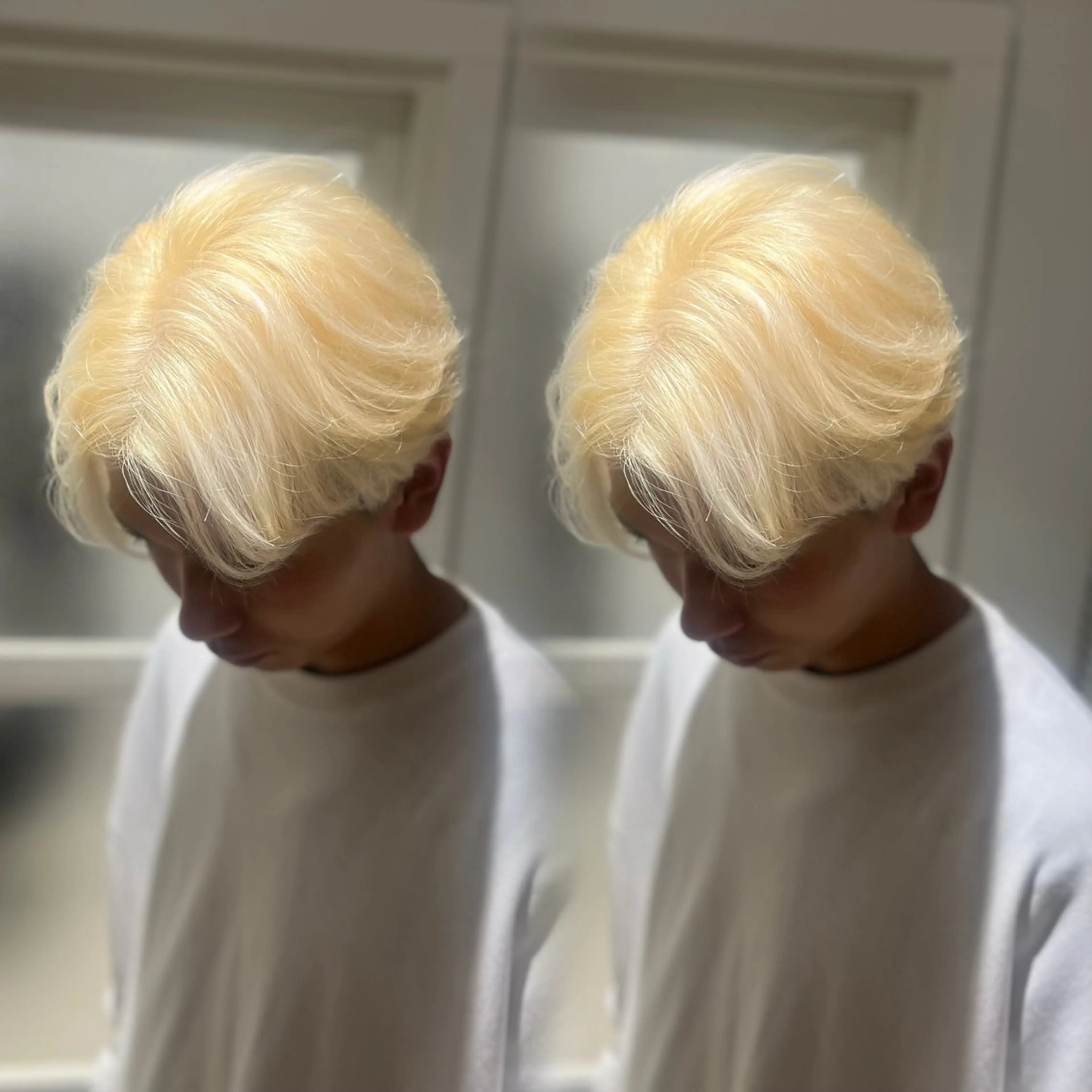 カラー メンズ メンズブリーチ ブリーチ 透明感カラー ダブルカラー 髪質改善 【ただの天才 🎨】のヘアスタイル