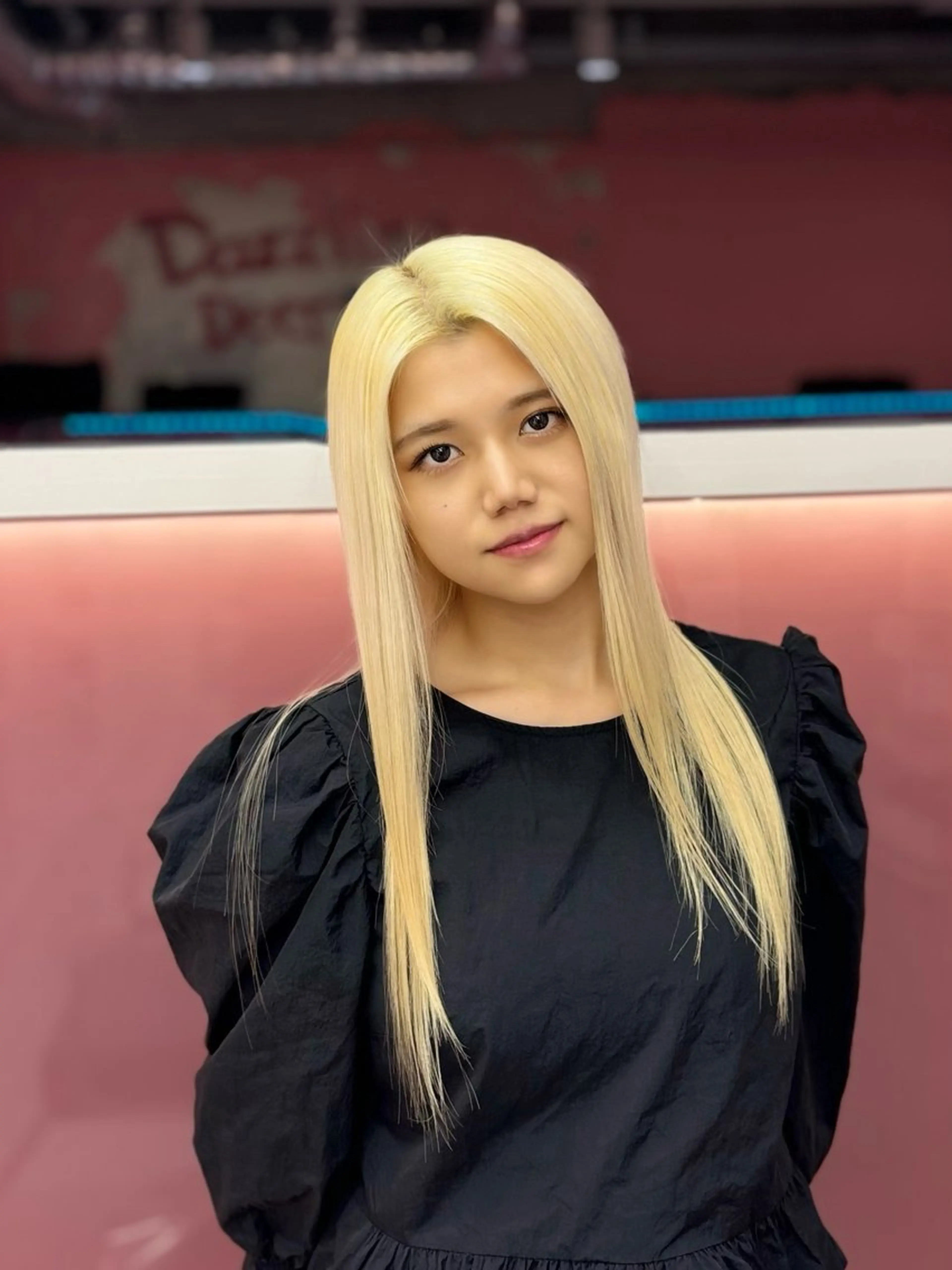 ロング カラー 田中麻鈴/ハイトーン /ミルクティーのヘアスタイル