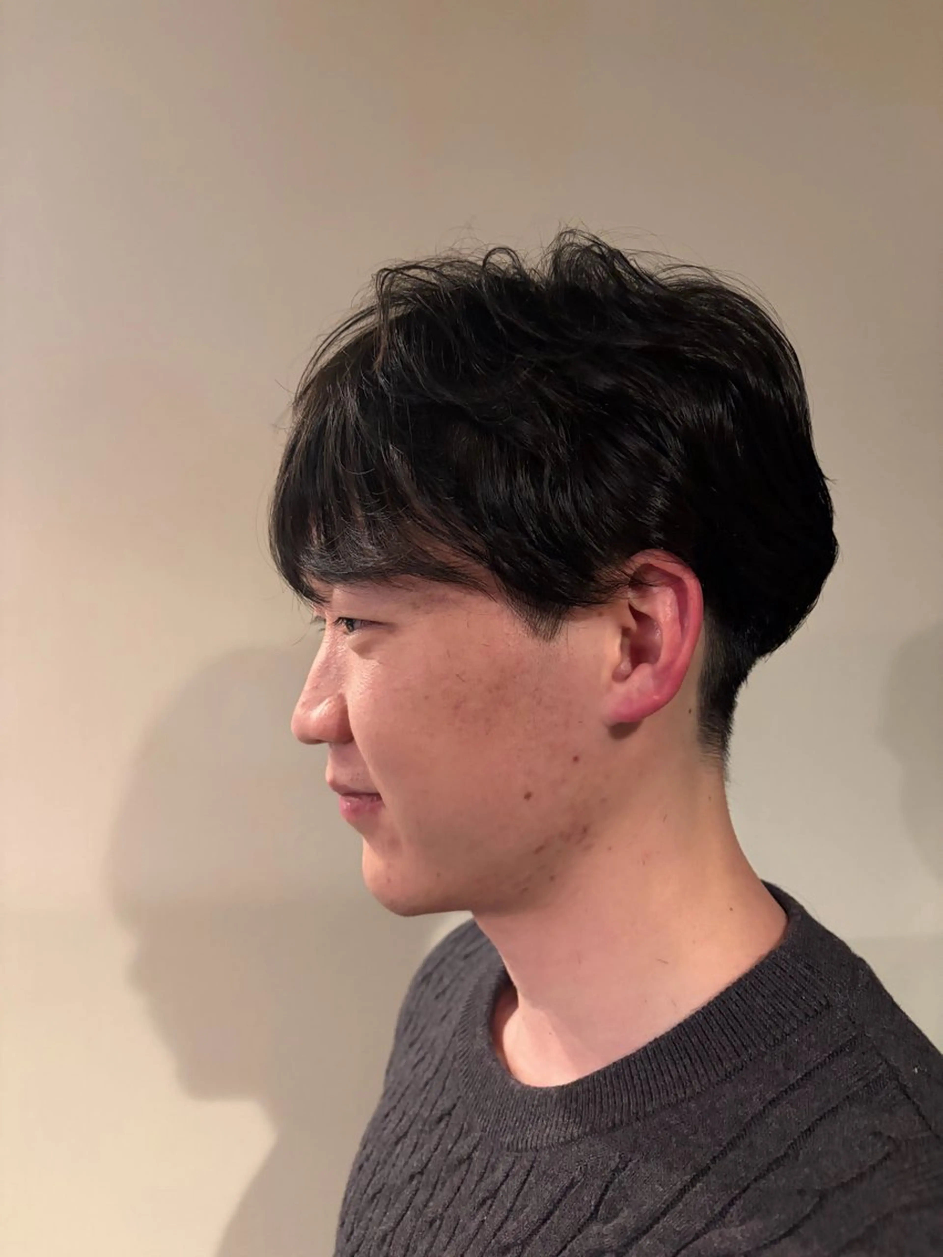 メンズ メンズ韓国風 メンズパーマ ツーブロック パーマ 中村 仁哉のヘアスタイル