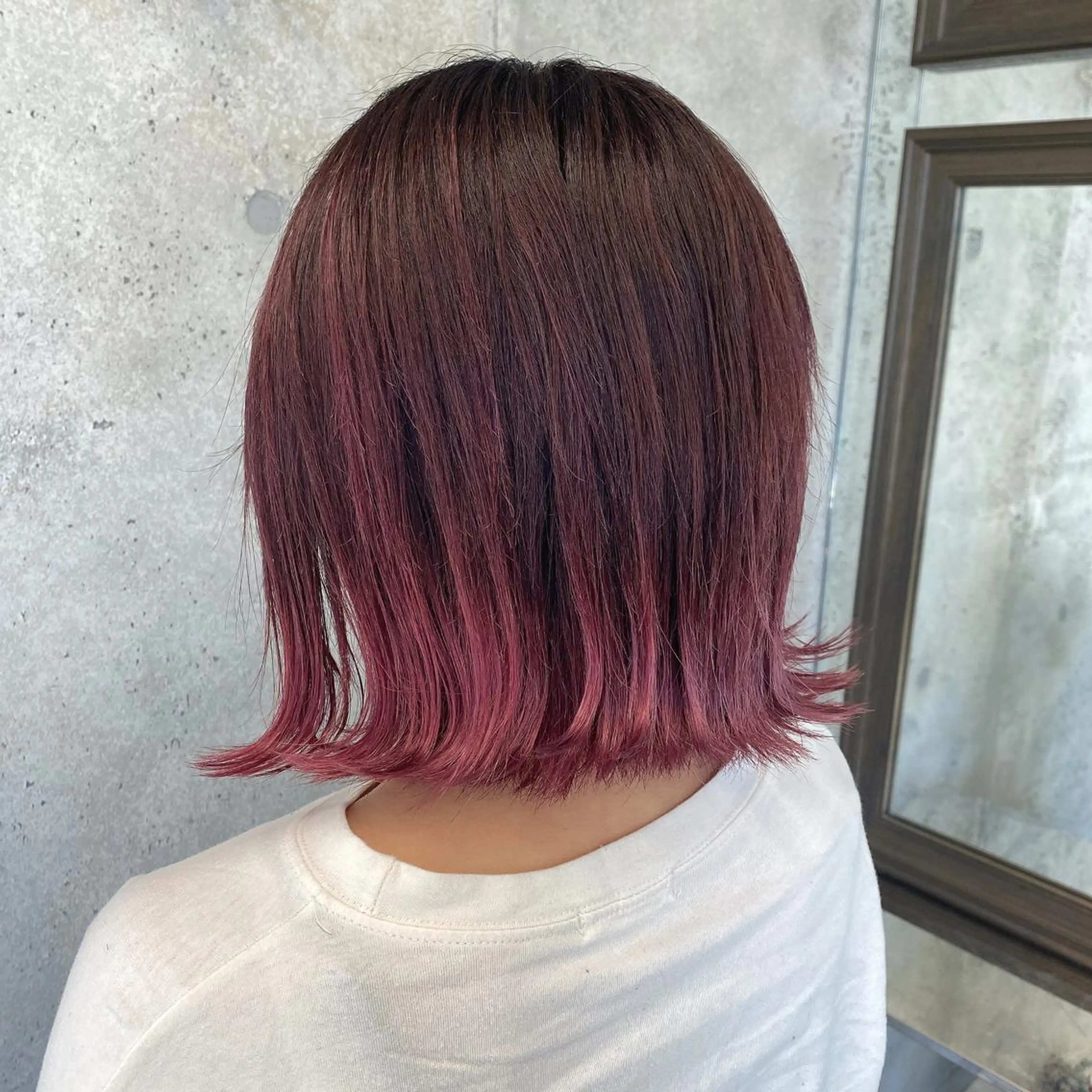 ショート カラー ピンクカラー wakana 【ブリーチカラー】のヘアスタイル
