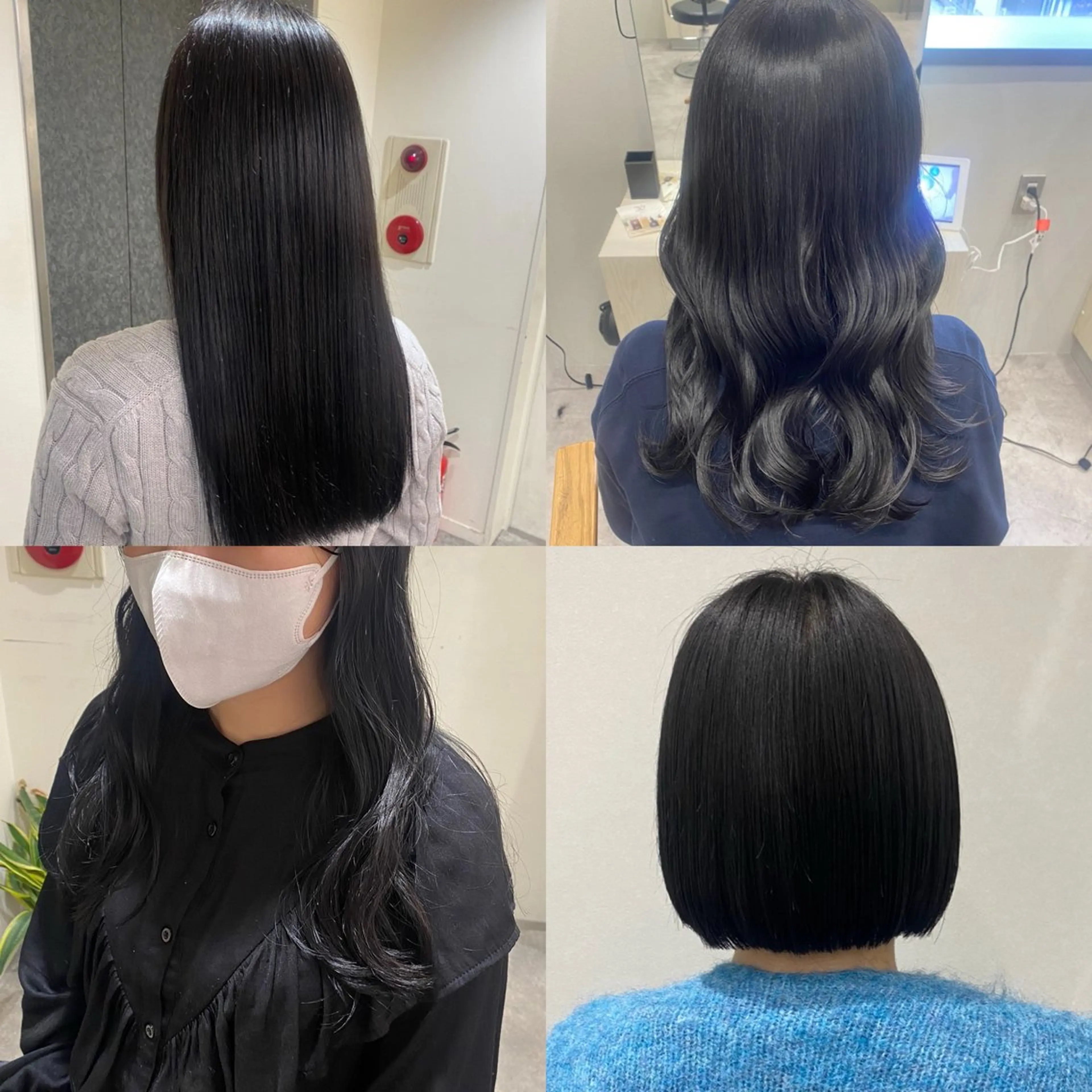 就活用や地毛風暗髪カラーに🦋🖤🐼🎼黒染め使わず暗めワンカラー!(黒染めも可)¥5500の写真