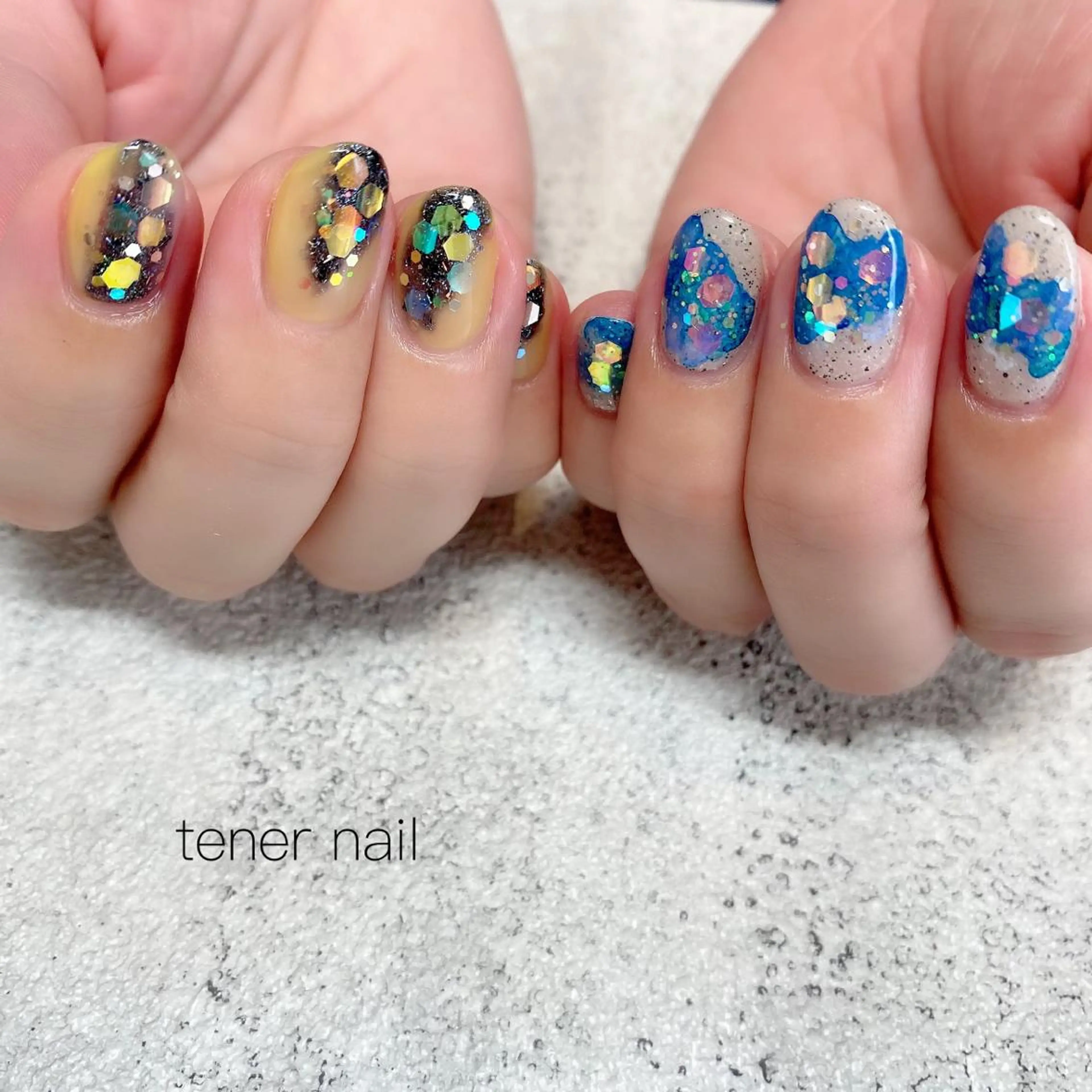 ネイル キラキラネイル テネルネイル tener nailのネイルデザイン