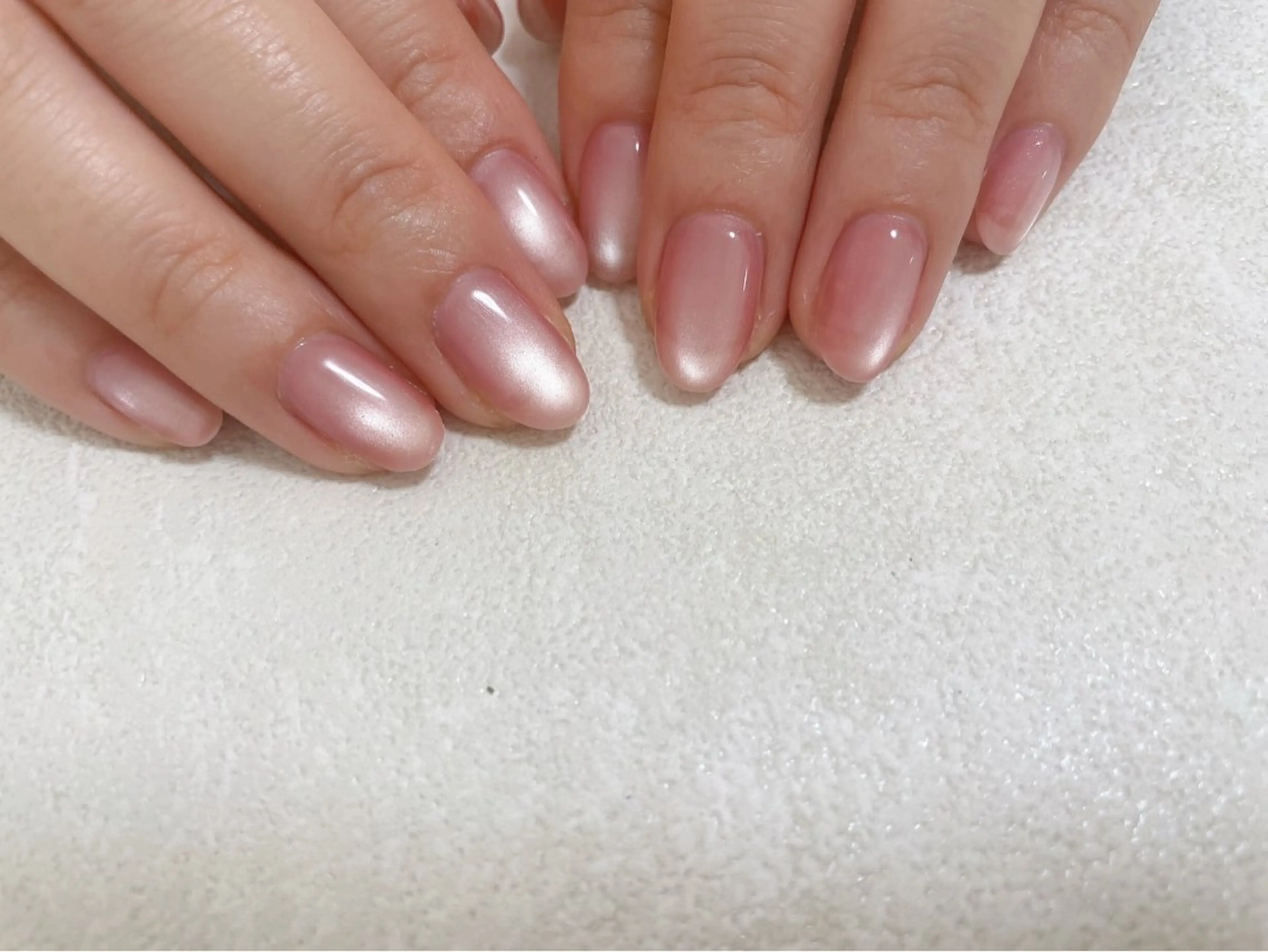 ネイル オーロラネイル ブルー フットネイル フレンチネイル ジェルネイル kiki nail たまプラーザのネイルデザイン