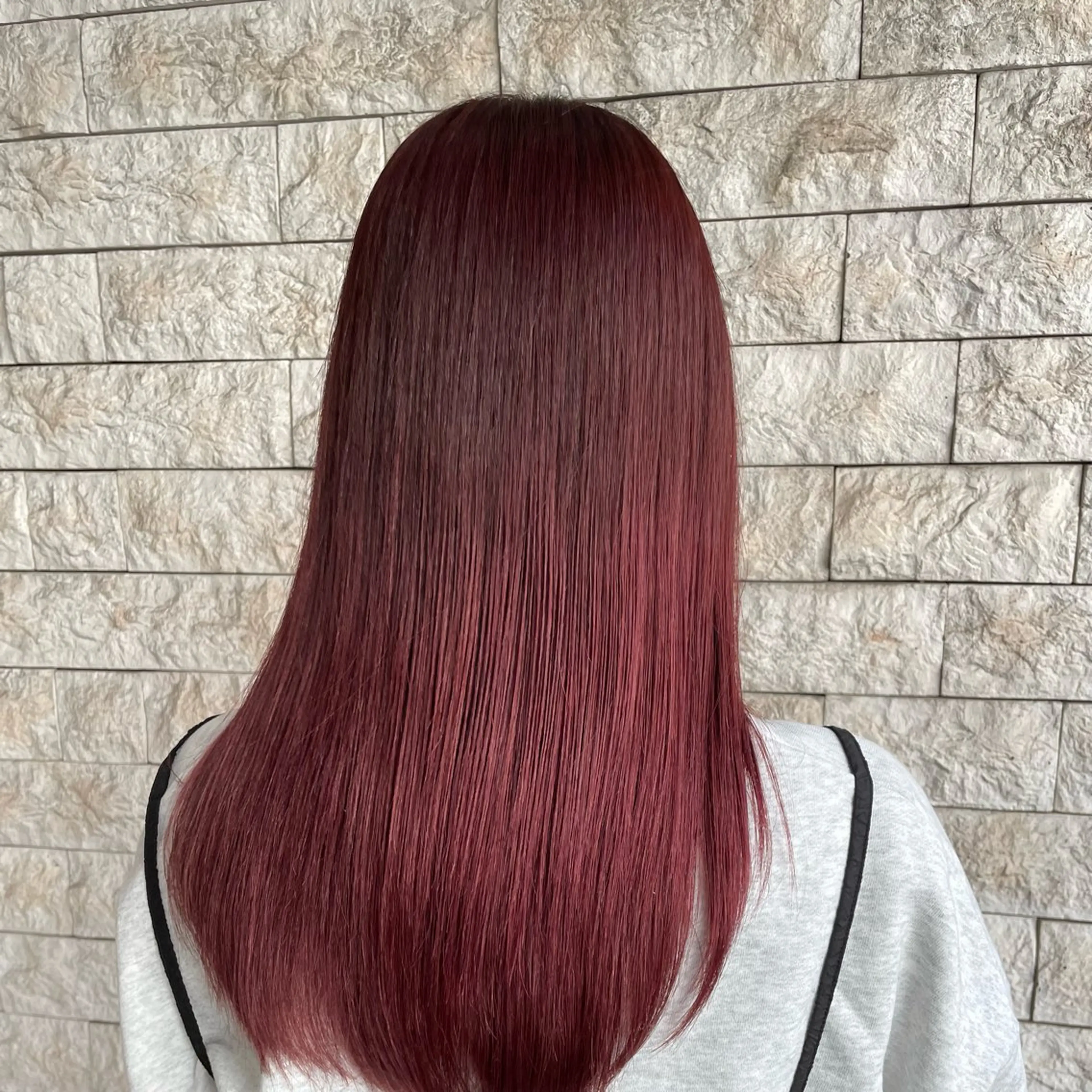 ミディアム ピンク・ラベンダー/ レイヤー/NANAのヘアスタイル