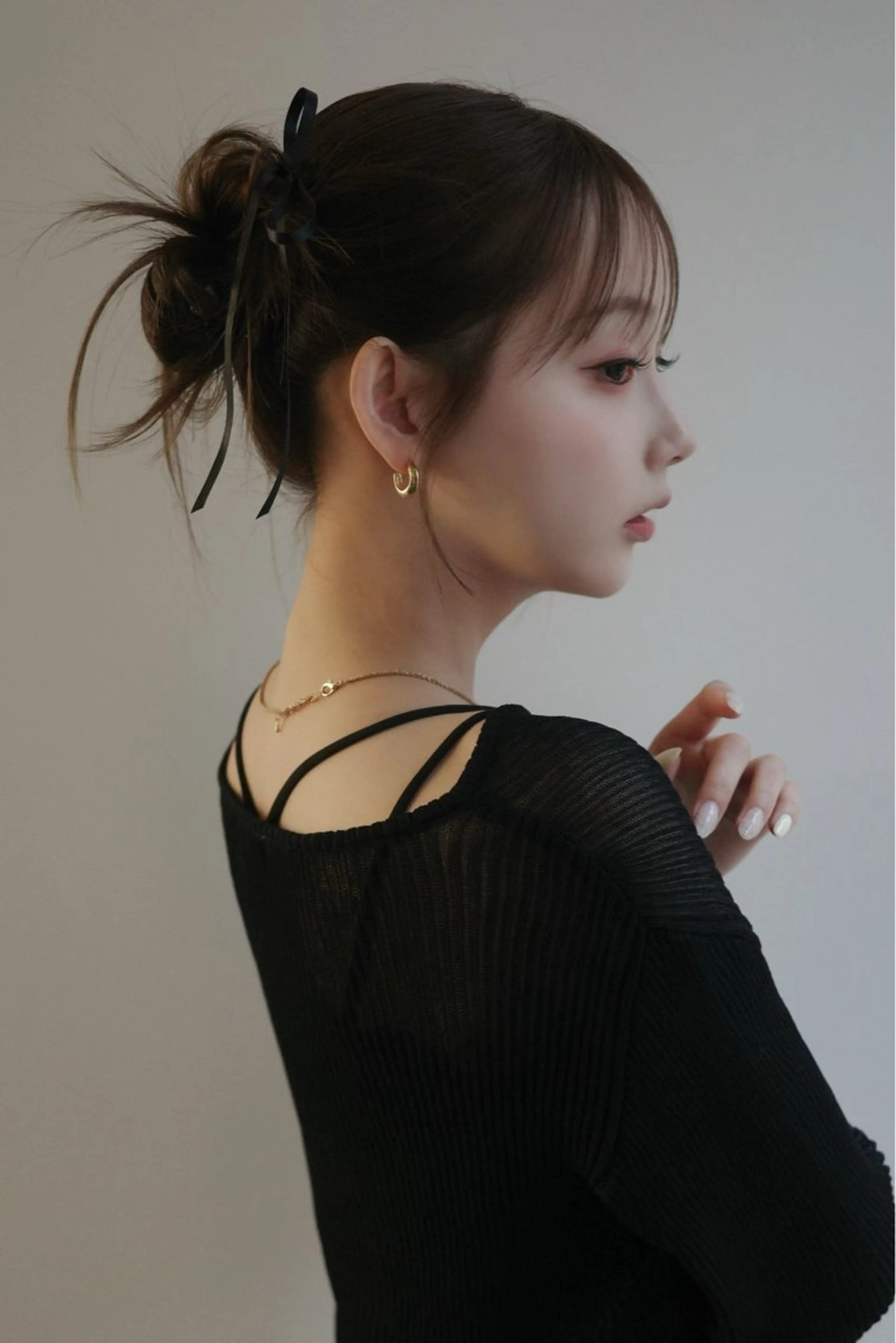 セミロング カラー ヘアアレンジ hiide sisiのヘアスタイル