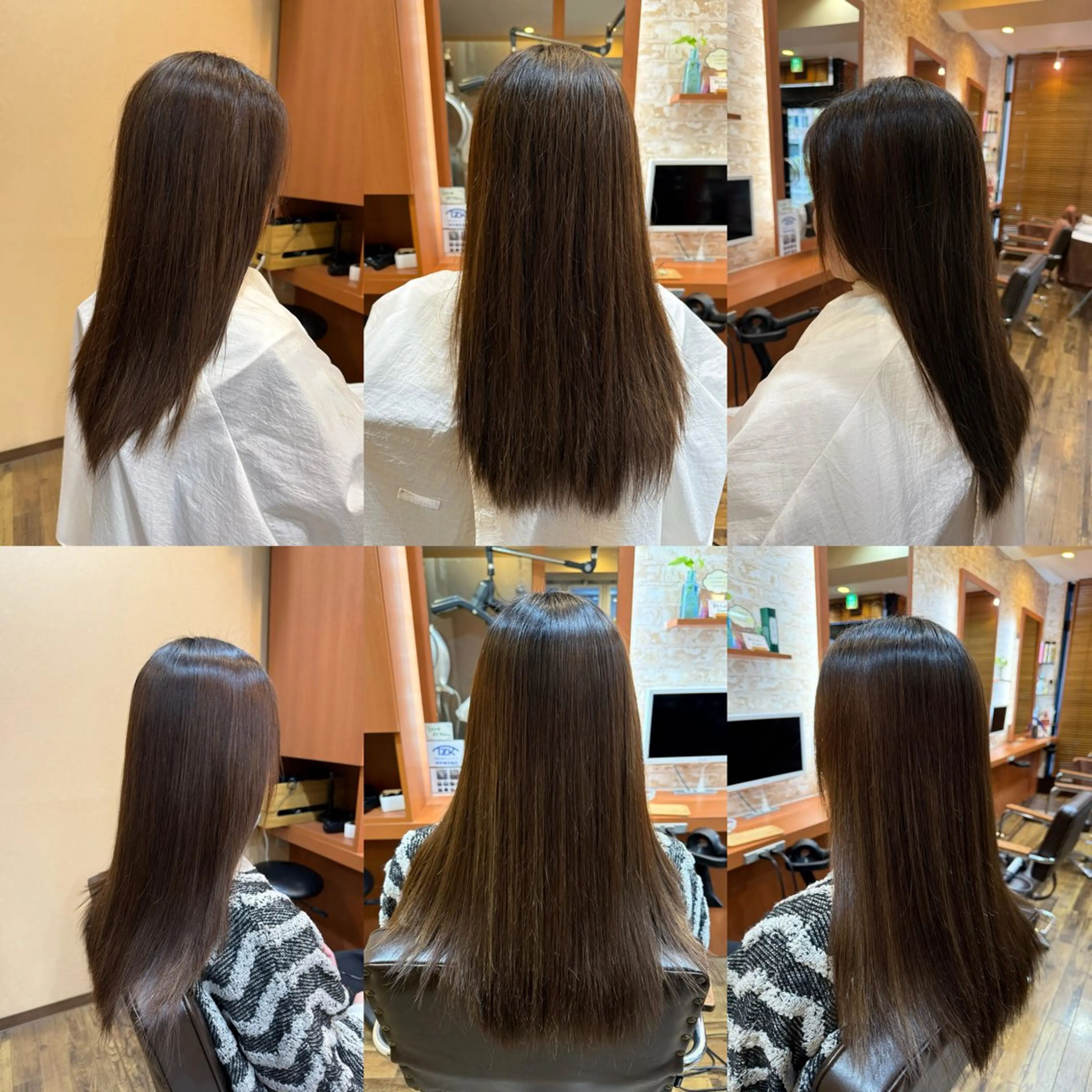 ロング 縮毛矯正 山口 博司のヘアスタイル