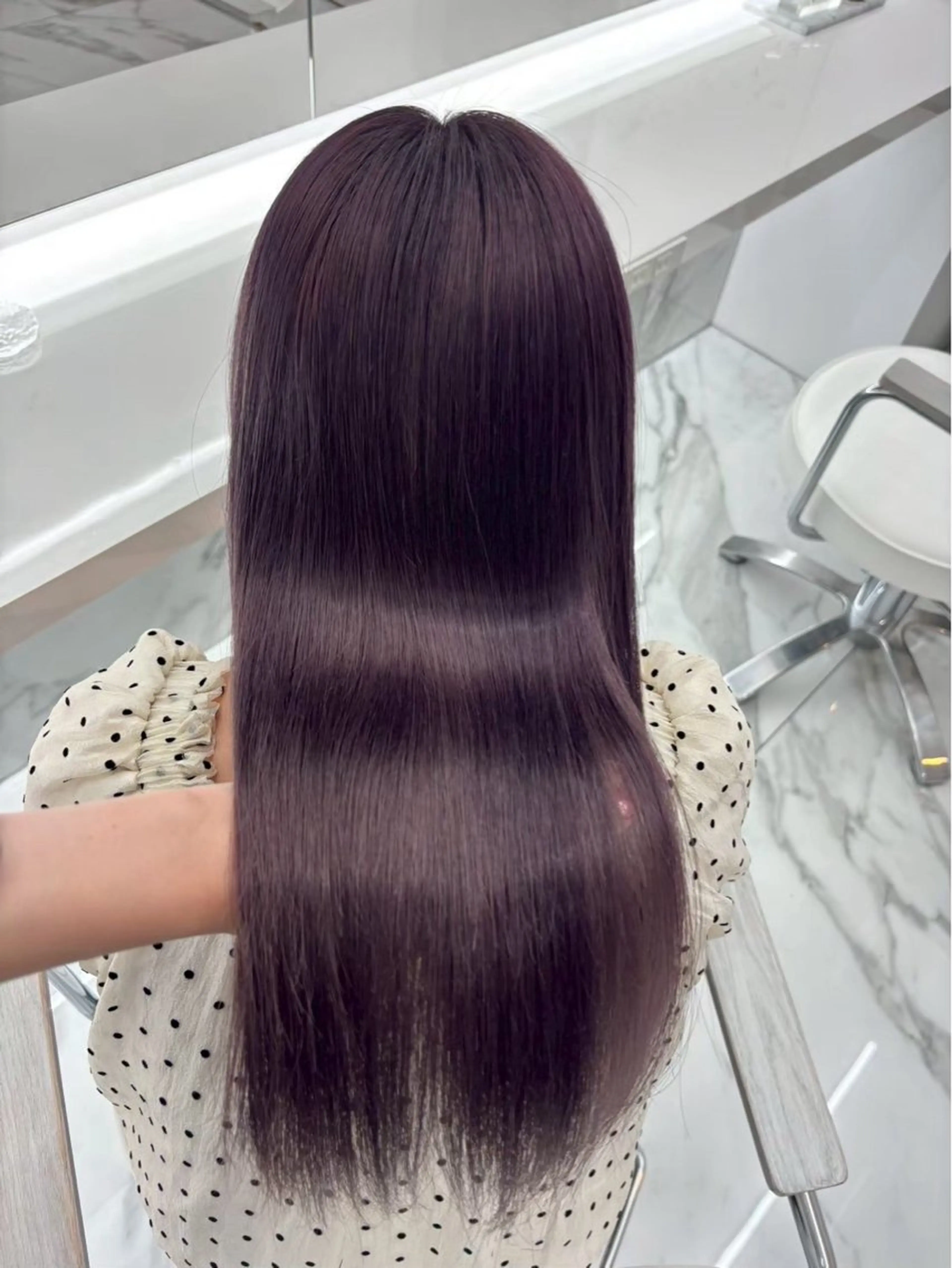 【U25】暖色系カラー🍒💜＋超音波トリートメントの写真