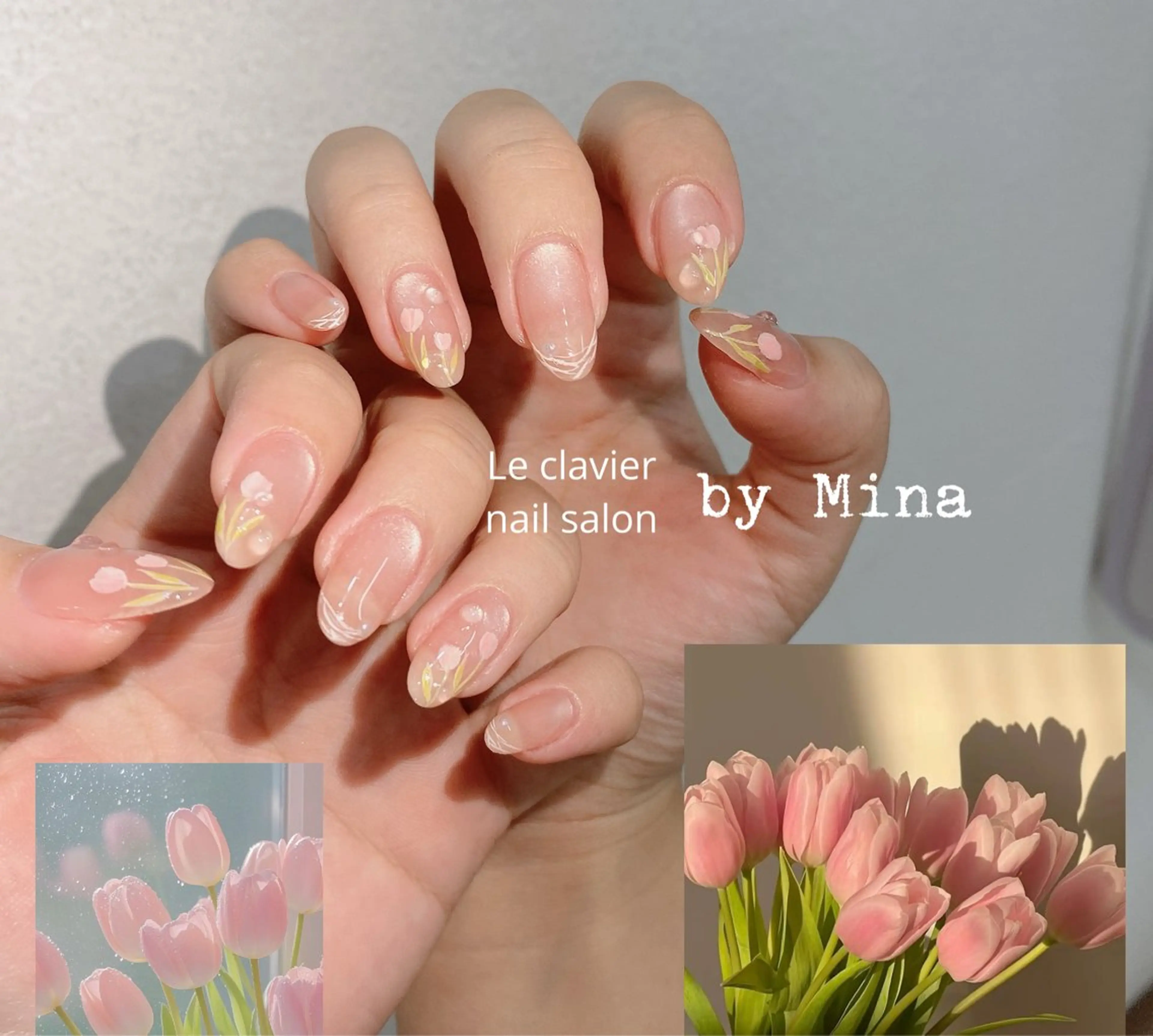 ネイル アートネイル 長さ出し ジェルネイル パラジェル スカルプネイル Mina Nailのネイルデザイン