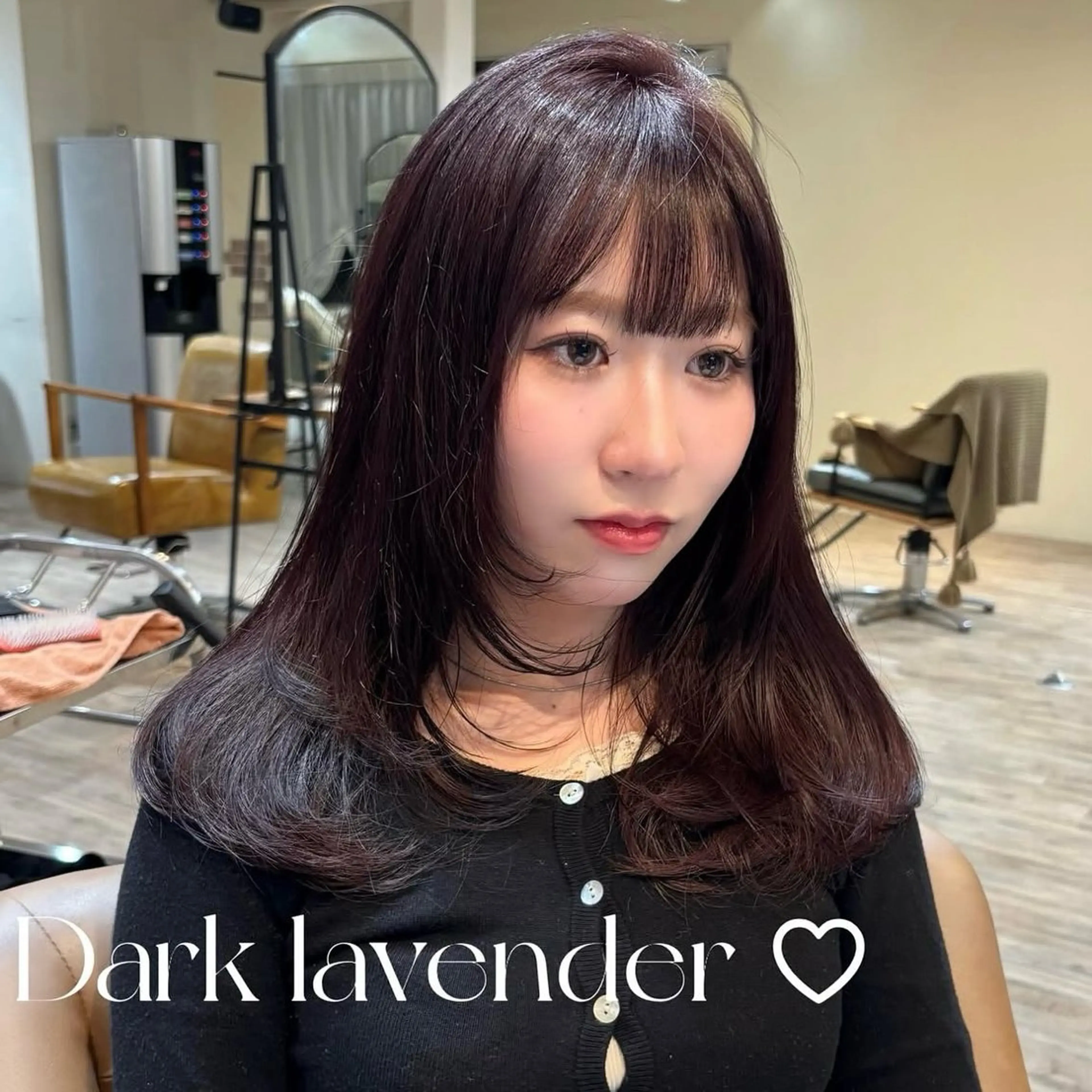 セミロング カラー ヘアカラー Aoi 🎀 Ly hairのヘアスタイル