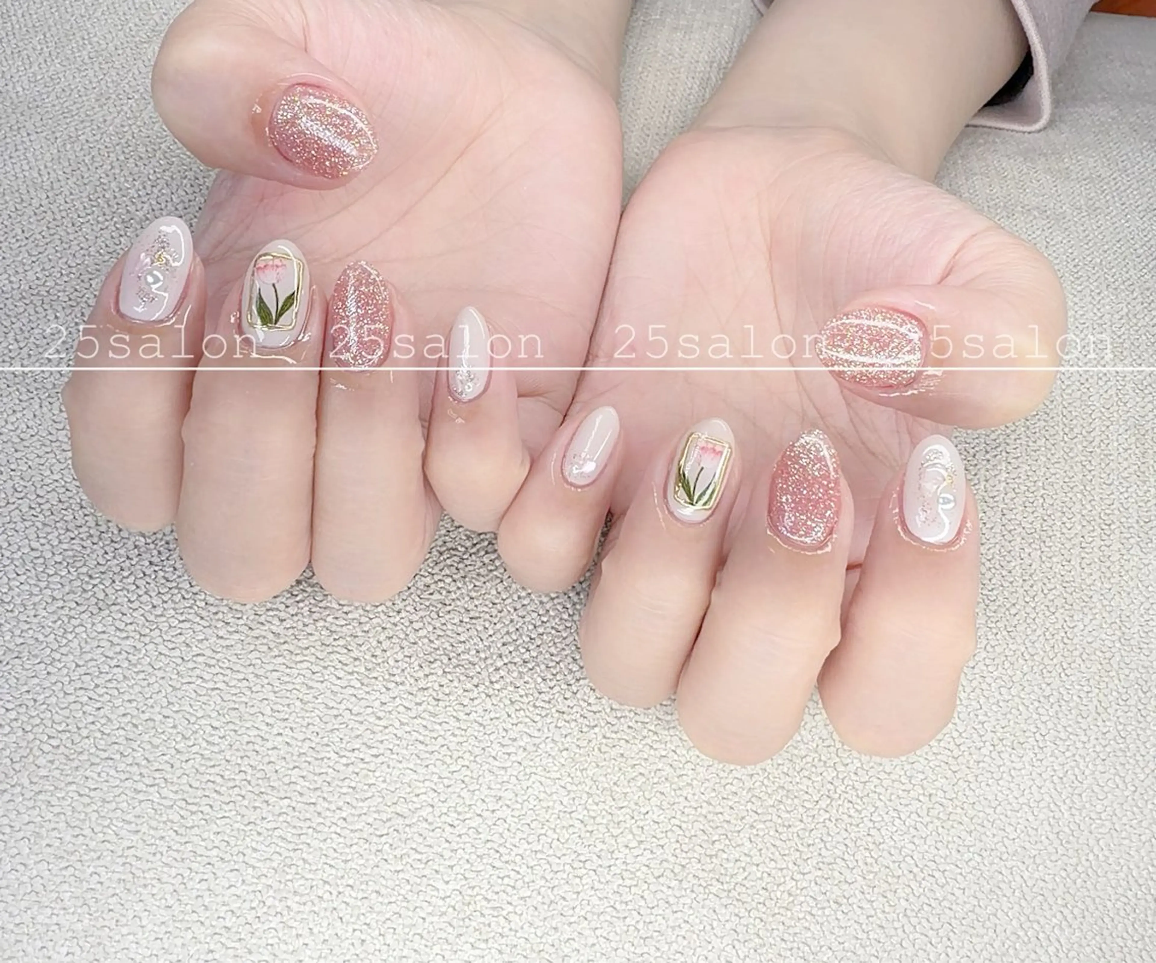 ネイル ジェルネイル 韓国ネイル ニュアンスネイル パラジェル ワンホンネイル 2 5のマツエク・マツパデザイン