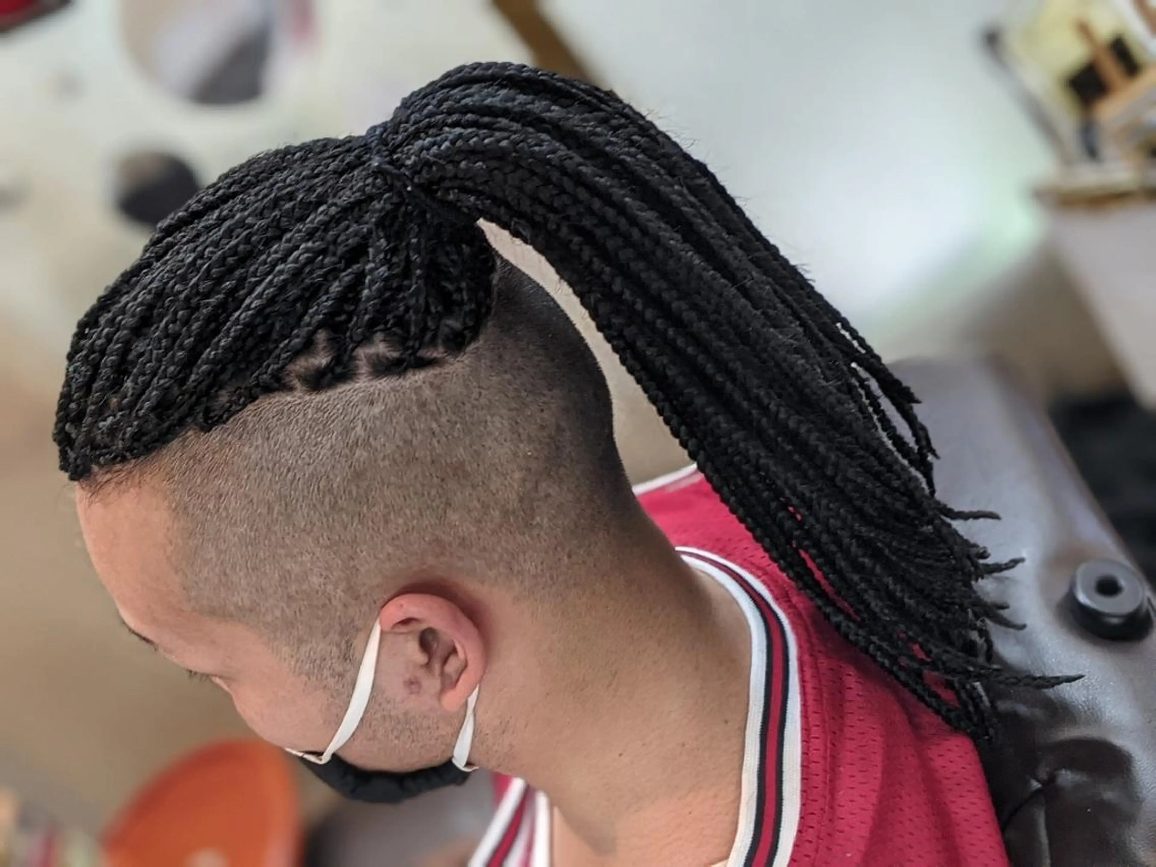 メンズ ヘアアレンジ ロング エクステ scamp ★のヘアスタイル