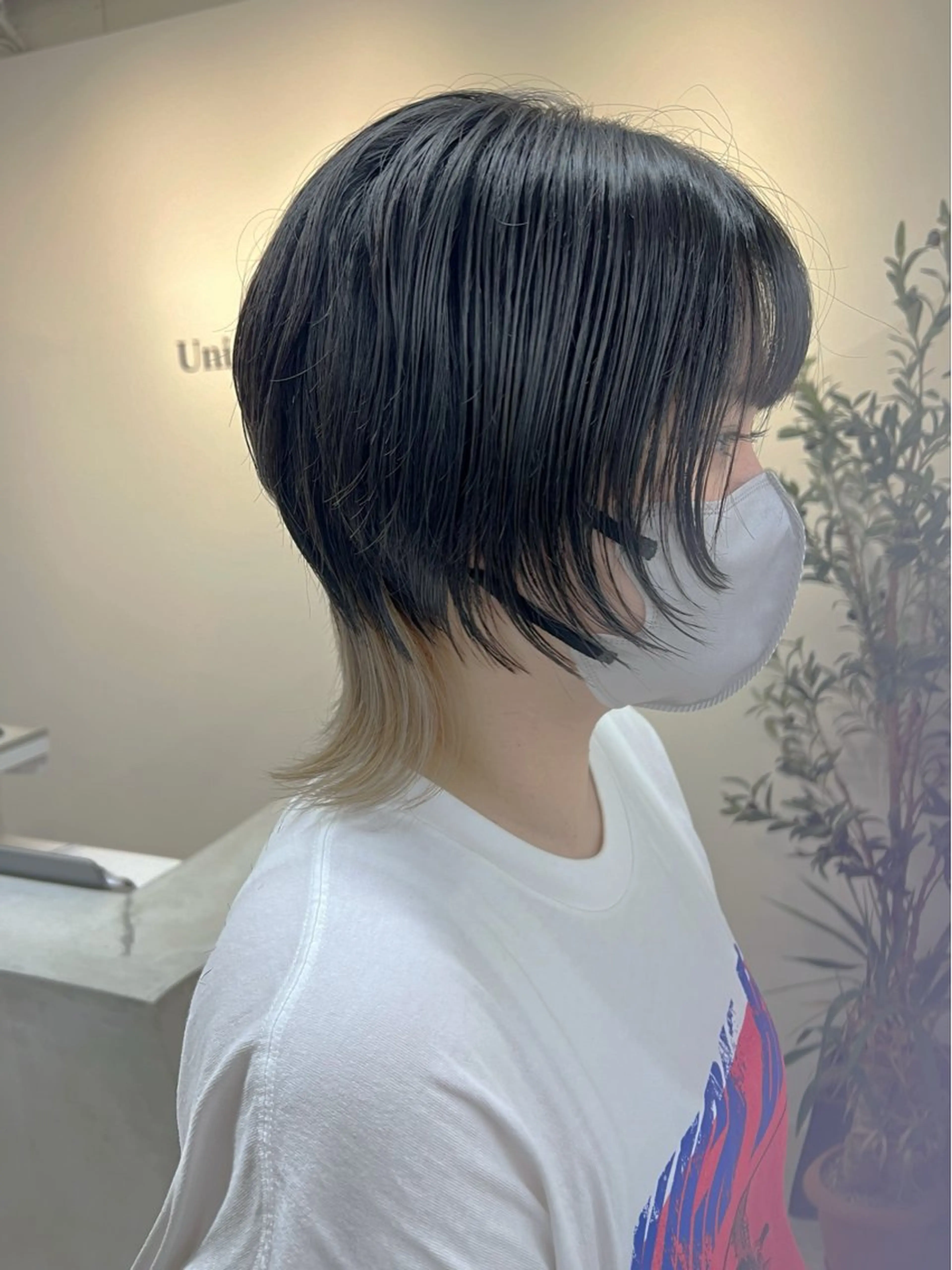 ショート カラー メンズ レイヤー ウルフ 弓木啓輔のヘアスタイル