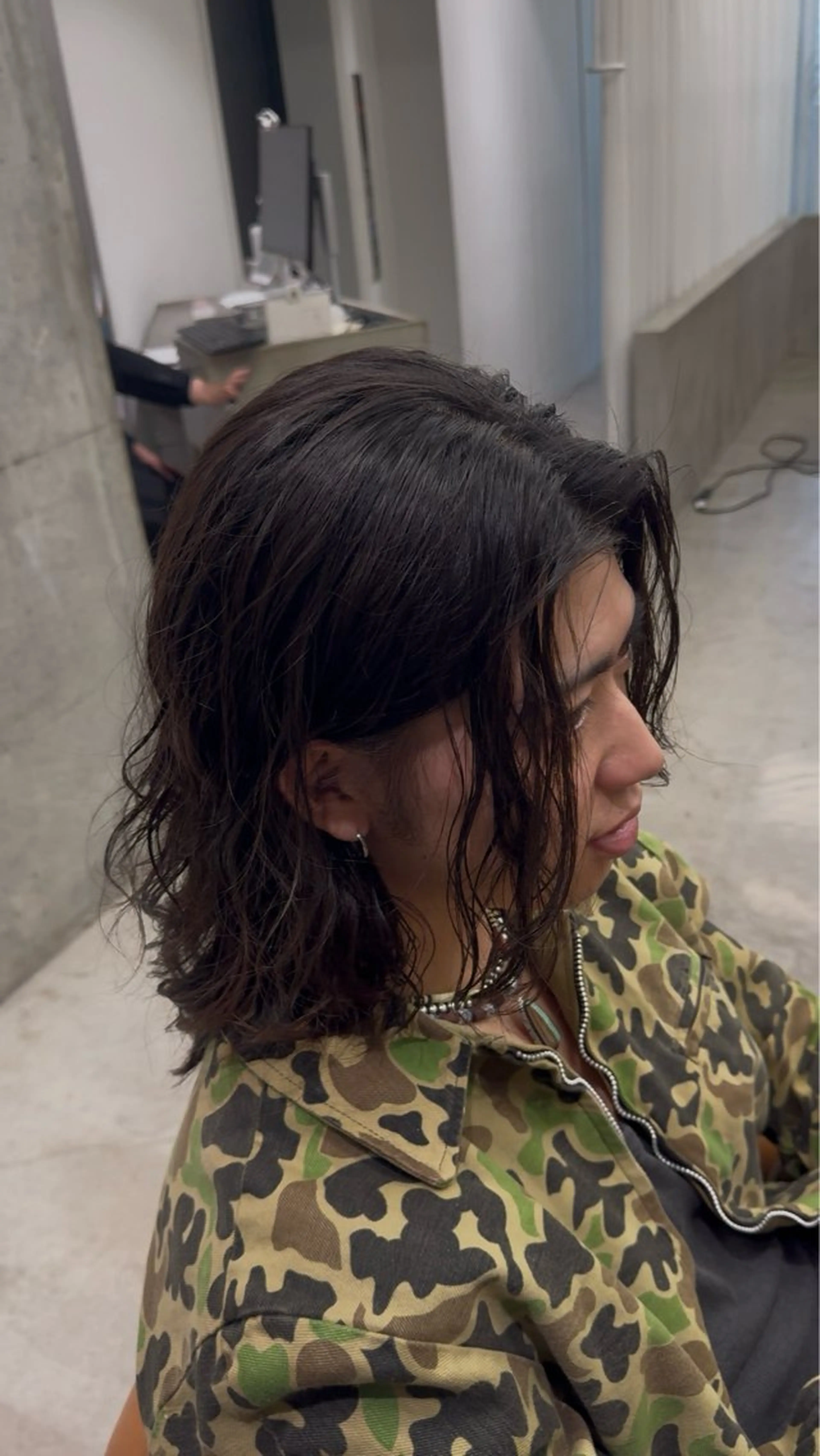 セミロング カット パーマ 山野愛子美容室　銀座店所属・tomoメンズ特化 /パーマ/カットのヘアスタイル